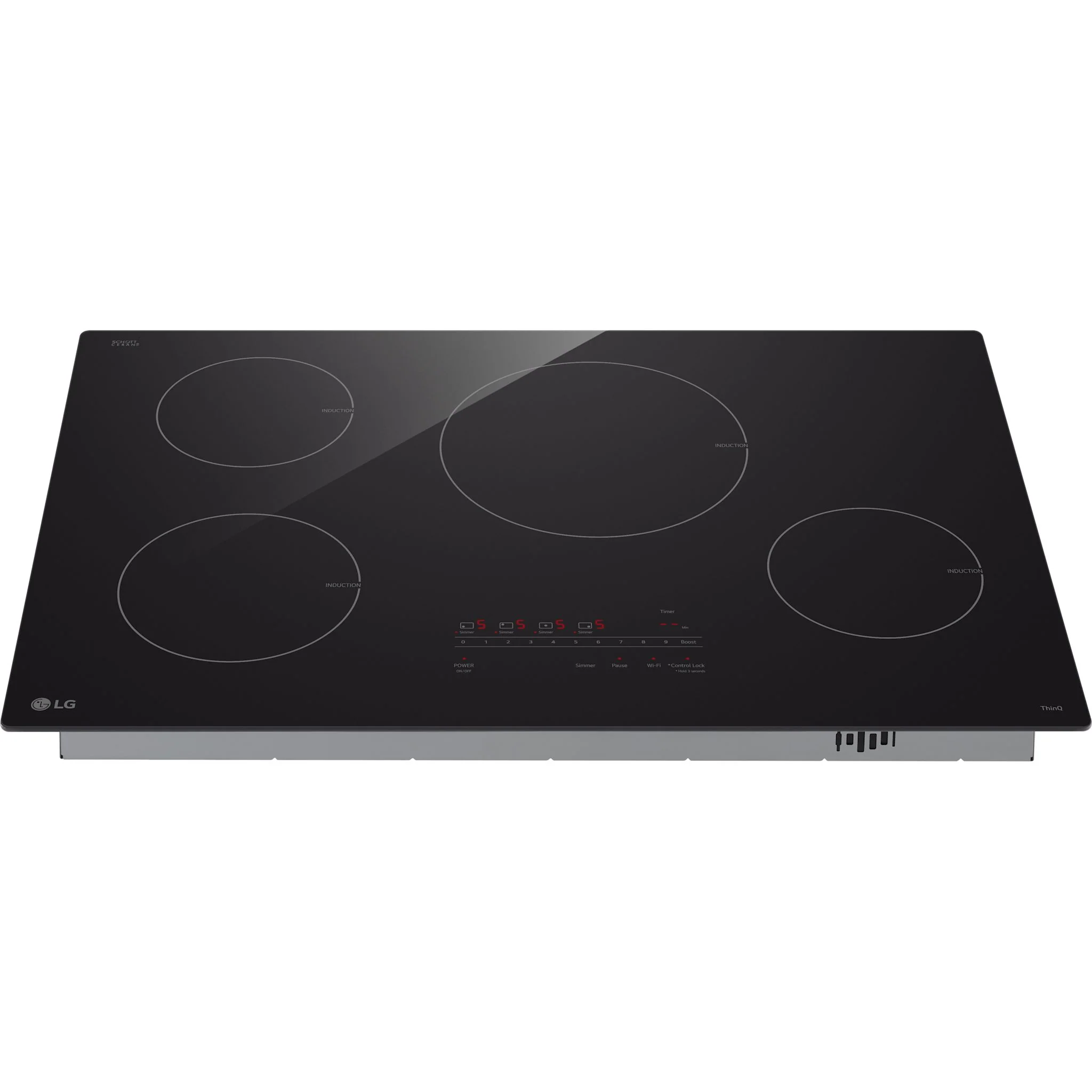 LG 30” Smart Induction Cooktop with UltraHeat™ 4.3kW Element - Black (CBIH3013BE) - Image 3