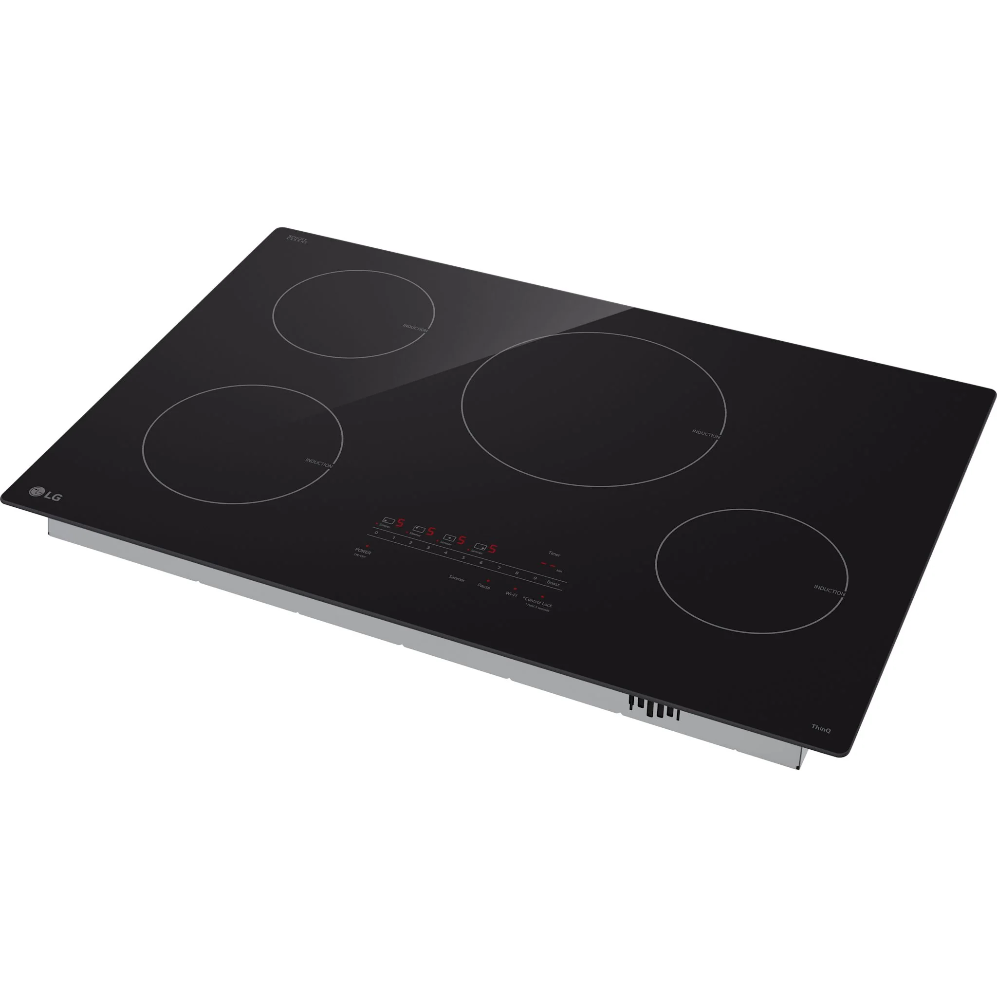 LG 30” Smart Induction Cooktop with UltraHeat™ 4.3kW Element - Black (CBIH3013BE) - Image 4