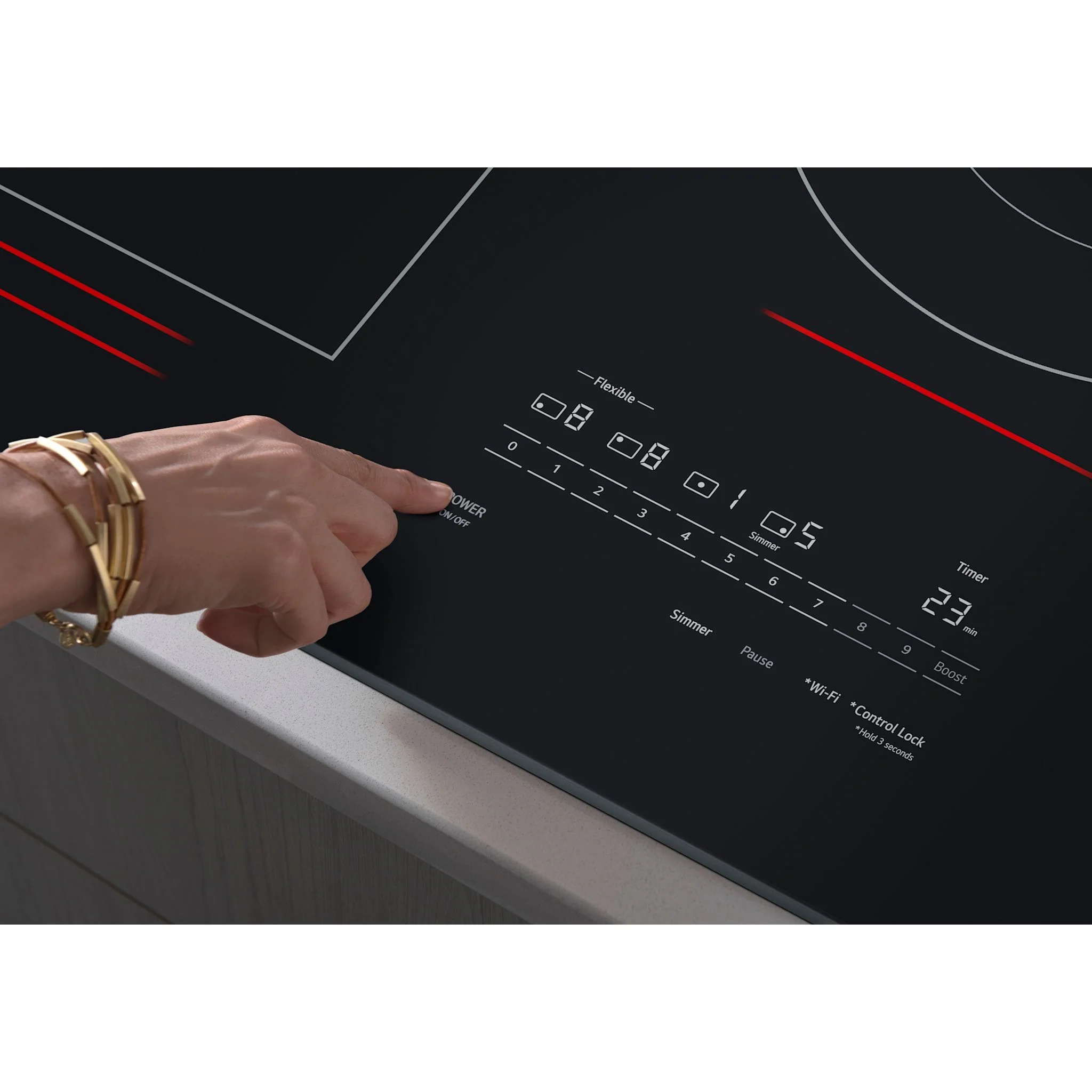 LG 30” Smart Induction Cooktop with UltraHeat™ 5.0kW Element - Black (CBIH3017BE) - Image 10