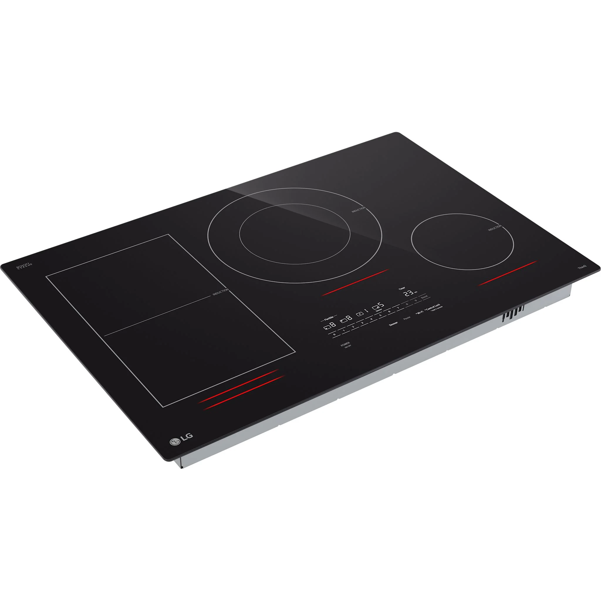 LG 30” Smart Induction Cooktop with UltraHeat™ 5.0kW Element - Black (CBIH3017BE) - Image 5
