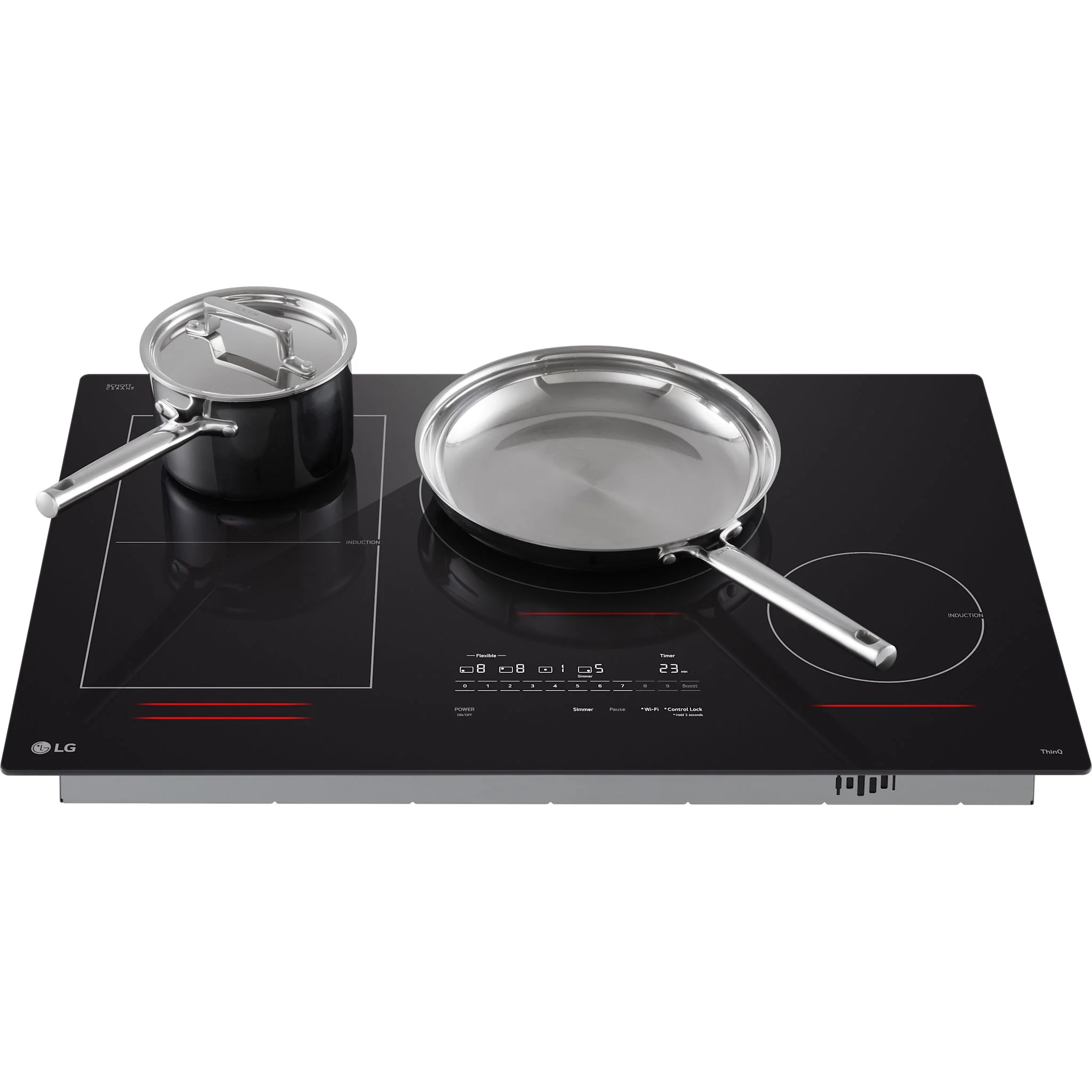 LG 30” Smart Induction Cooktop with UltraHeat™ 5.0kW Element - Black (CBIH3017BE) - Image 7
