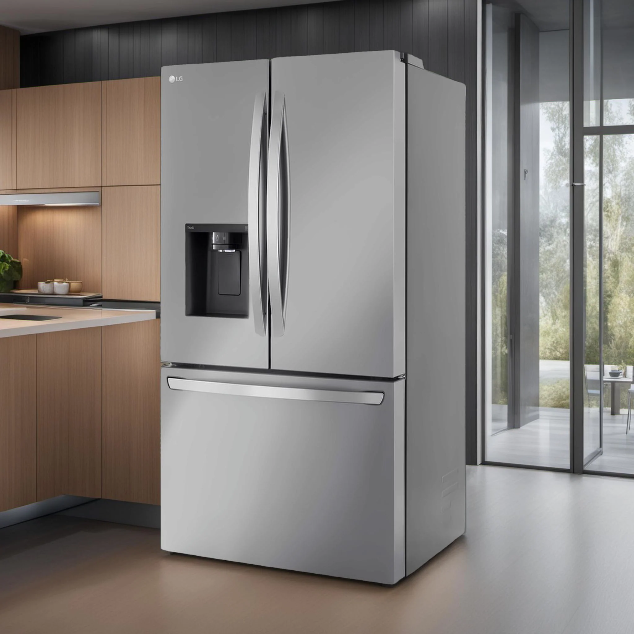 LG 31 cu. ft. Smart Standard-Depth MAX™ French Door Refrigerator with Dual Ice - Stainless (LRFXS3106S) - Image 19