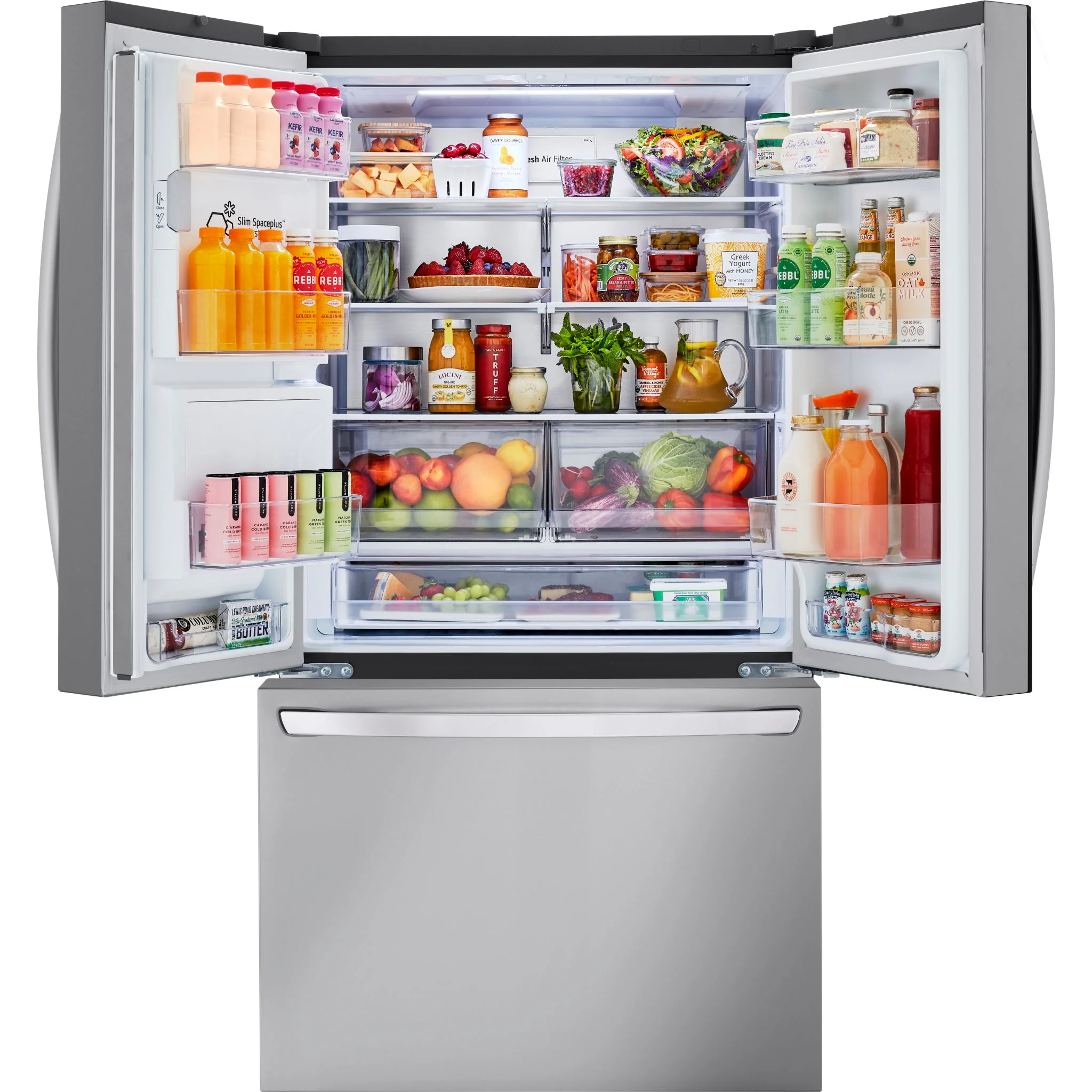 LG 31 cu. ft. Smart Standard-Depth MAX™ French Door Refrigerator with Dual Ice - Stainless (LRFXS3106S) - Image 5
