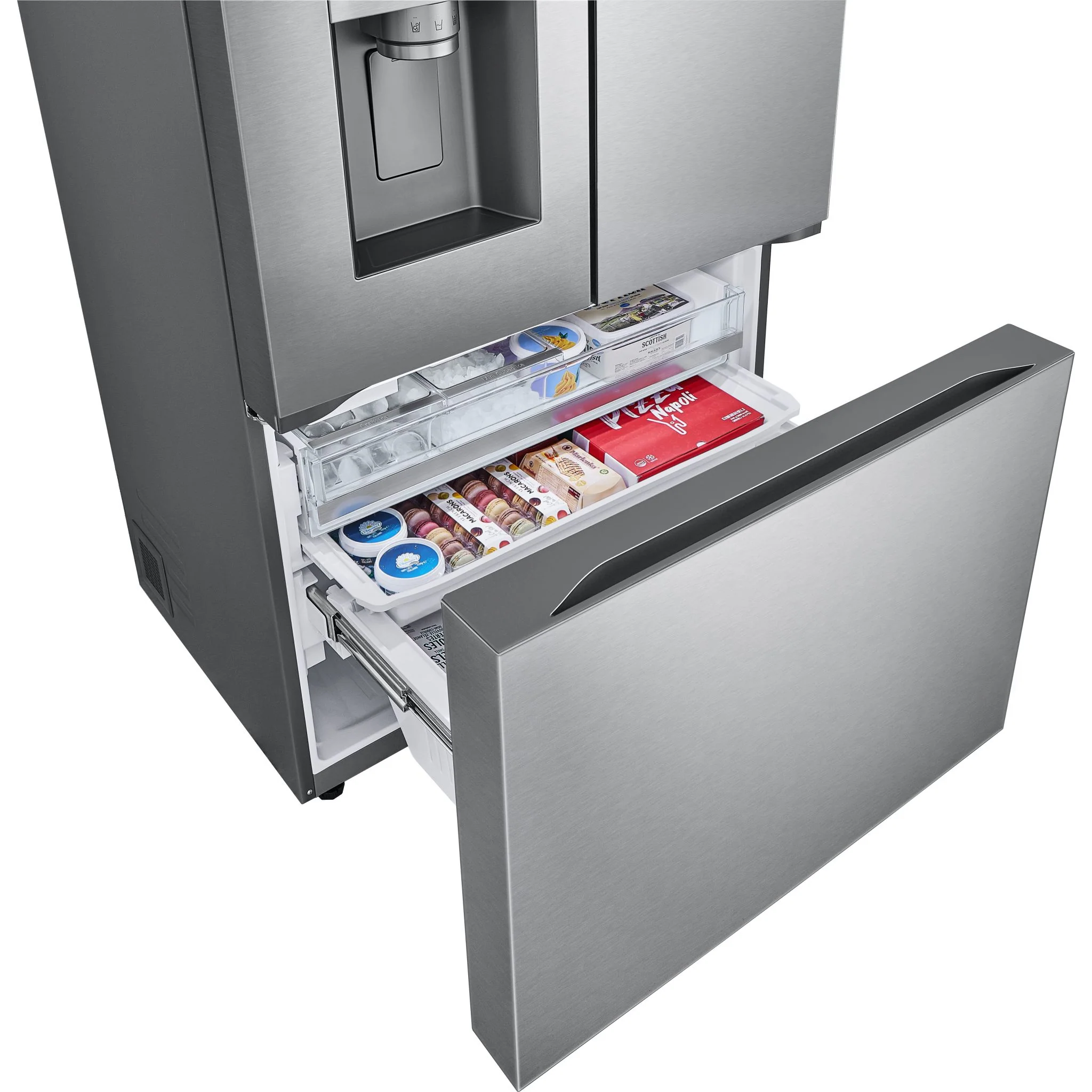 LG 31 cu. ft. Smart Standard-Depth MAX™ French Door Refrigerator with Four Types of Ice - Stainless (LRYXS3106S) - Image 12