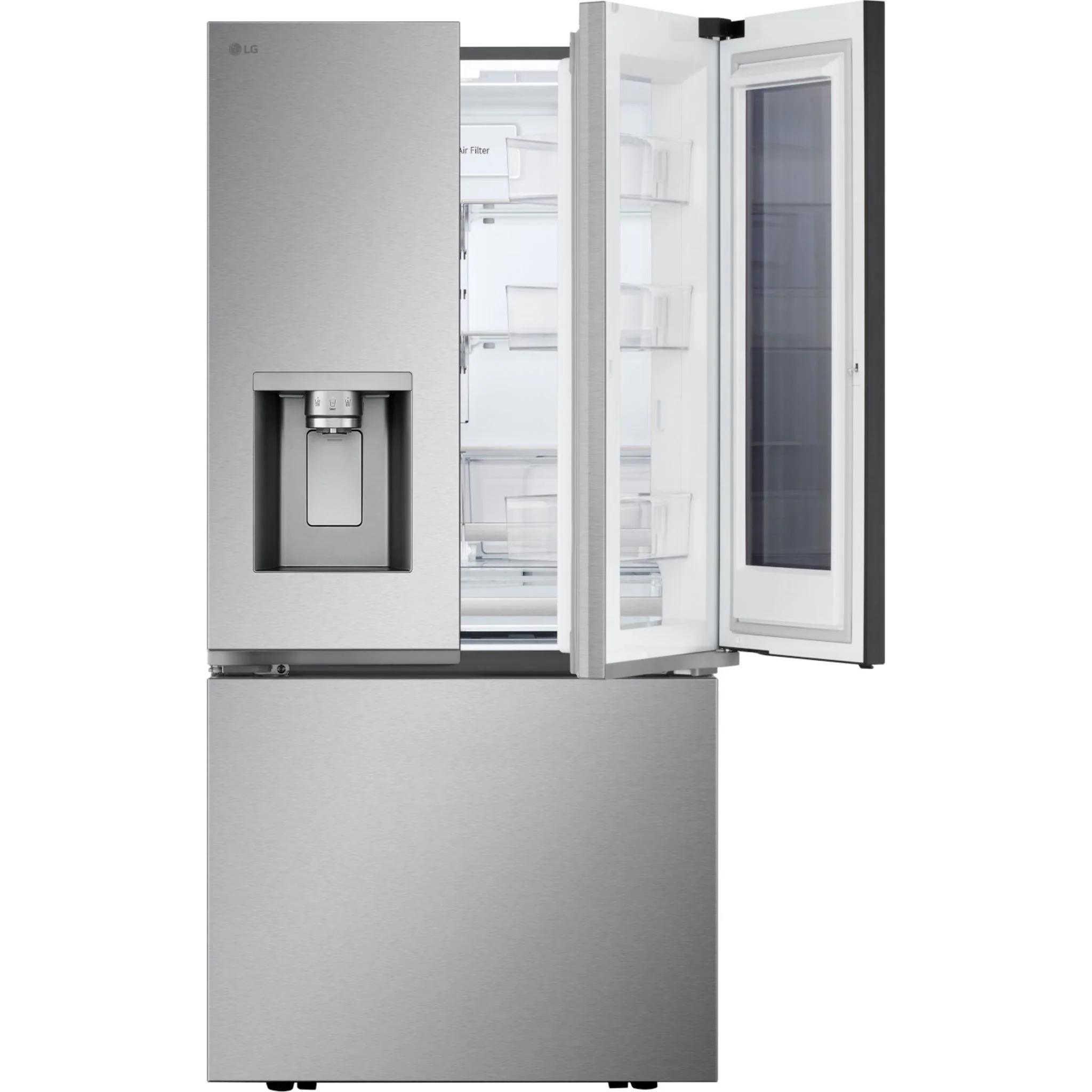 LG 33" Standard-Depth French Door Refrigerator with InstaView - Stainless (LF25S6560S) - Image 4
