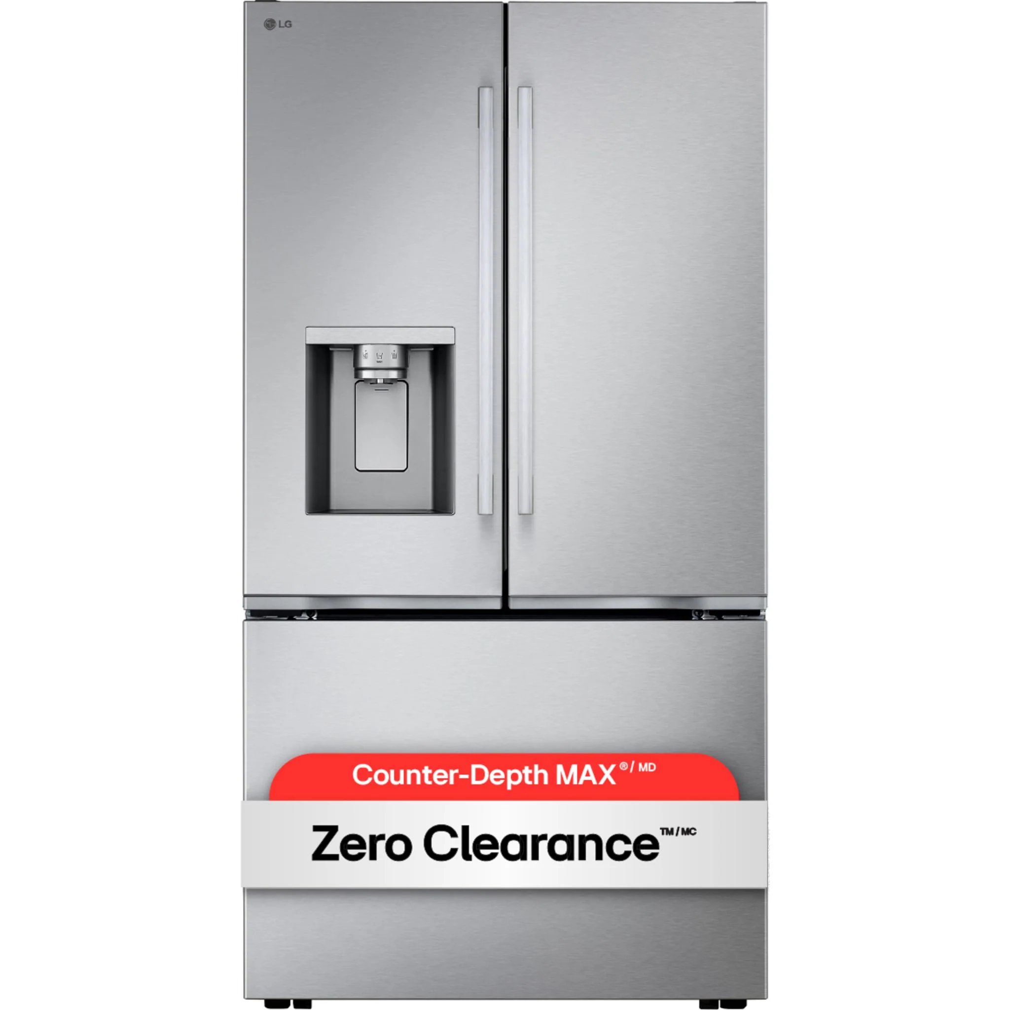 LG 36" French 3-Door Counter-Depth MAX Refrigerator, Zero Clearance, Dual Ice & Tall Ice Water Dispenser - Stainless Steel (LF24Z6330S) - Image 15