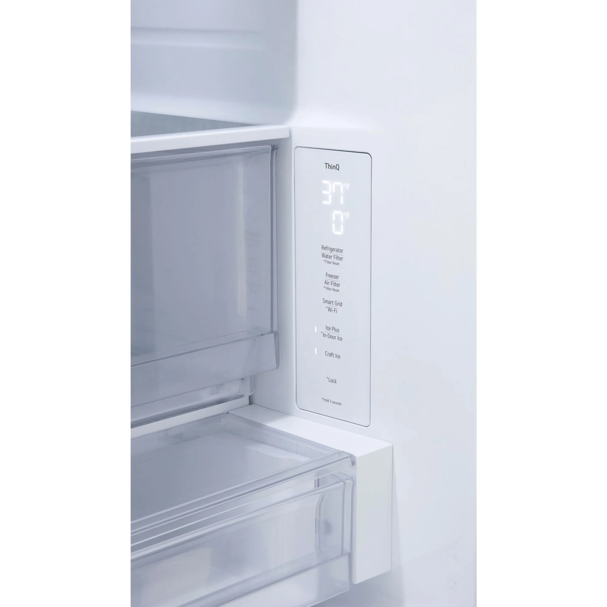 LG 36" French 3-Door Counter-Depth MAX Refrigerator, Zero Clearance, Dual Ice & Tall Ice Water Dispenser - Stainless Steel (LF24Z6330S) - Image 17