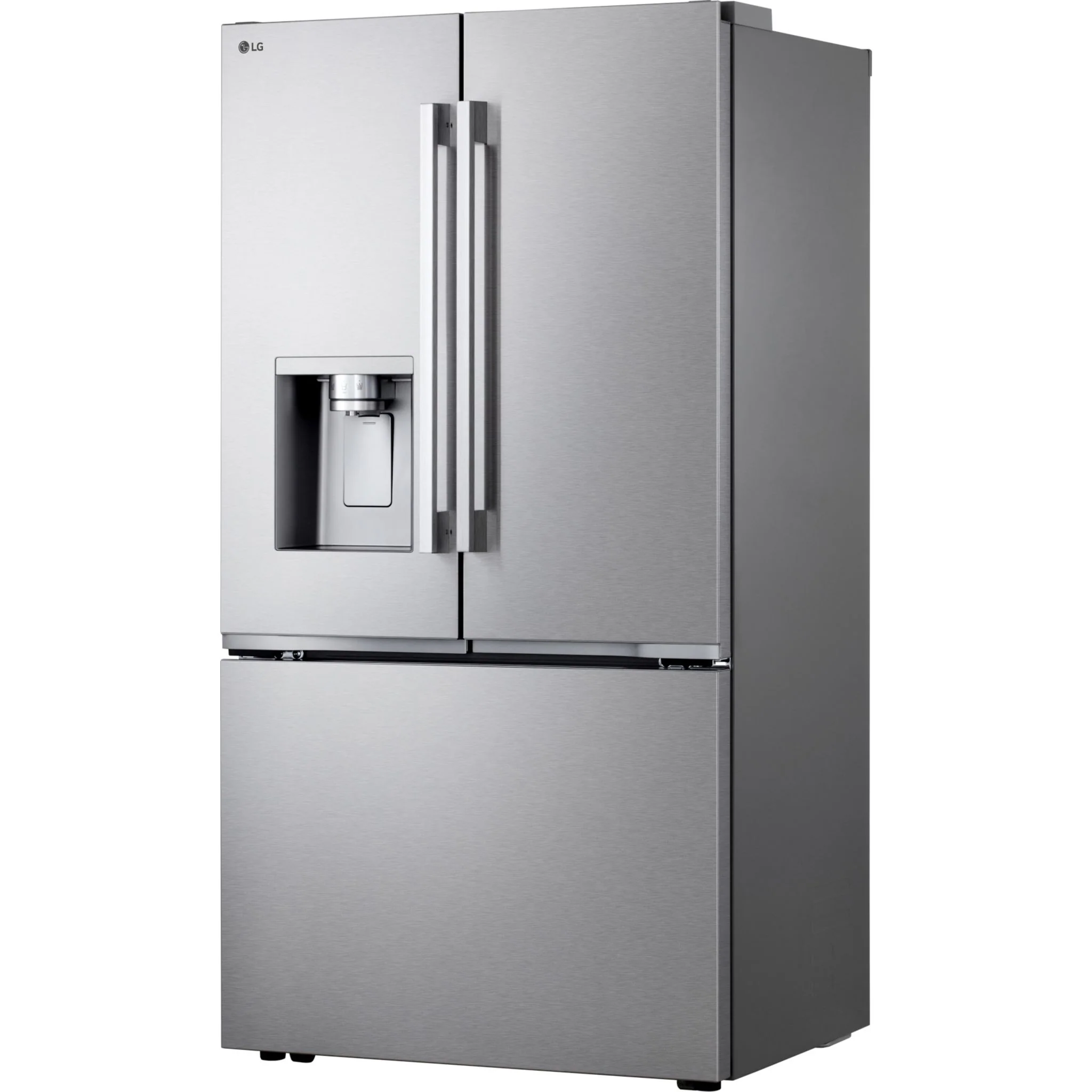 LG 36" French 3-Door Counter-Depth MAX Refrigerator, Zero Clearance, Dual Ice & Tall Ice Water Dispenser - Stainless Steel (LF24Z6330S) - Image 2