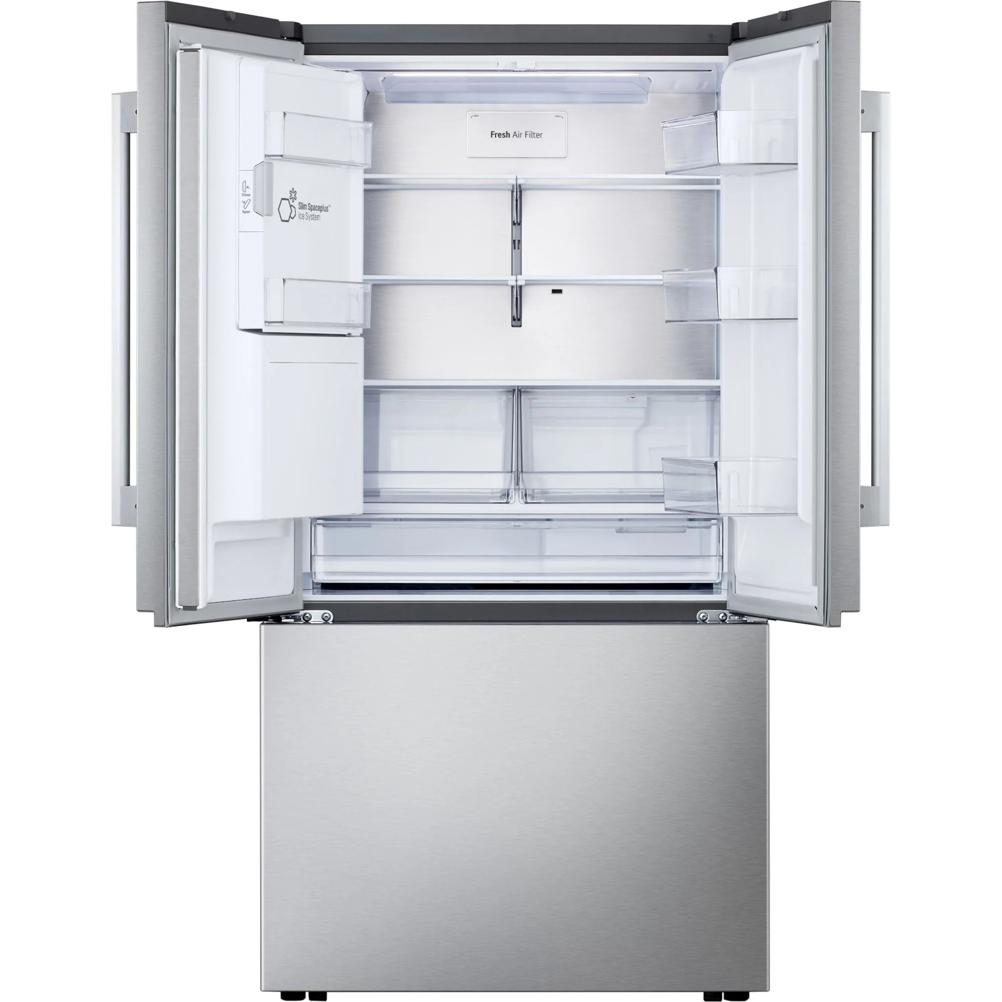 LG 36" French 3-Door Counter-Depth MAX Refrigerator, Zero Clearance, Dual Ice & Tall Ice Water Dispenser - Stainless Steel (LF24Z6330S) - Image 4