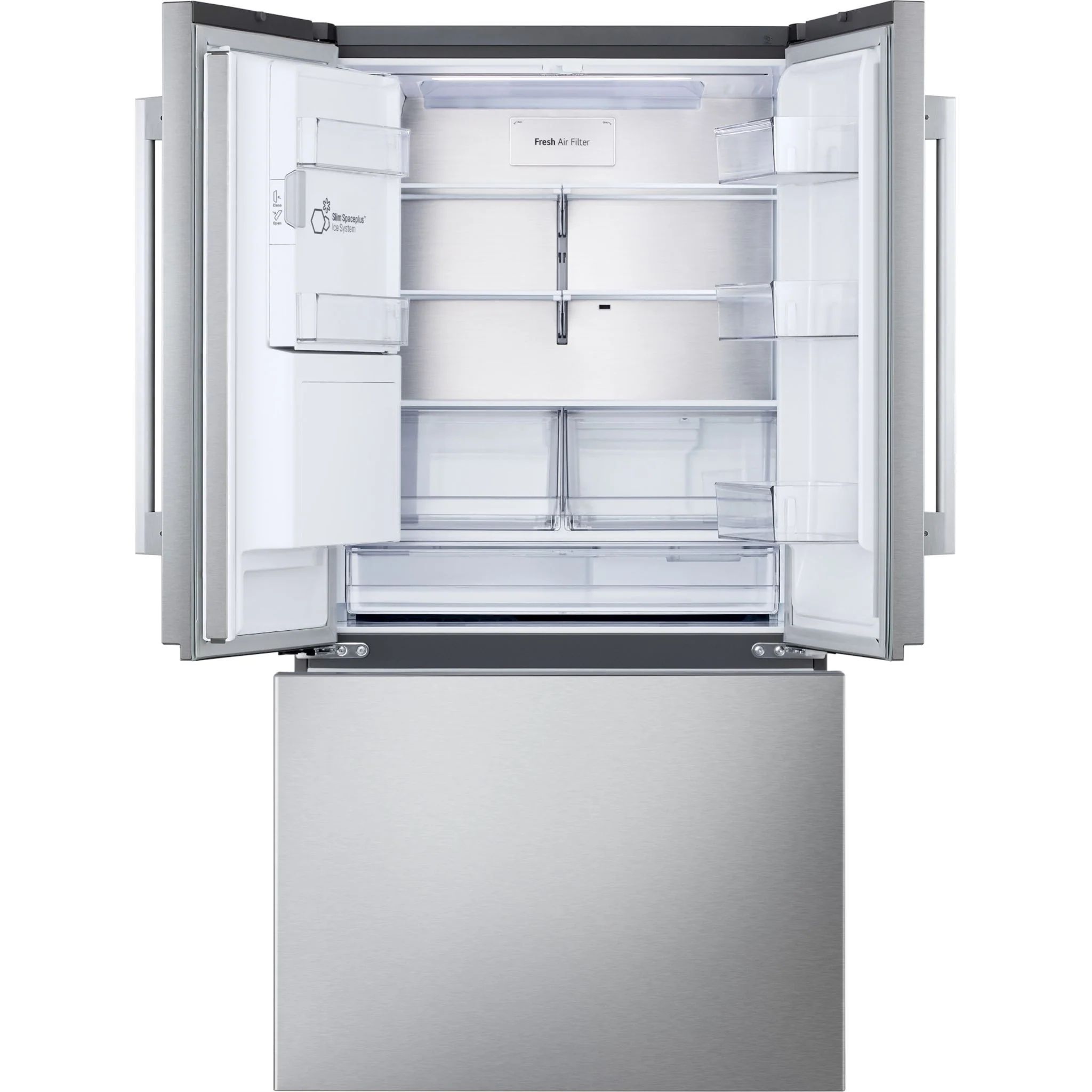 LG 36" French 3-Door Counter-Depth MAX Refrigerator, Zero Clearance, Dual Ice & Tall Ice Water Dispenser - Stainless Steel (LF24Z6330S) - Image 5