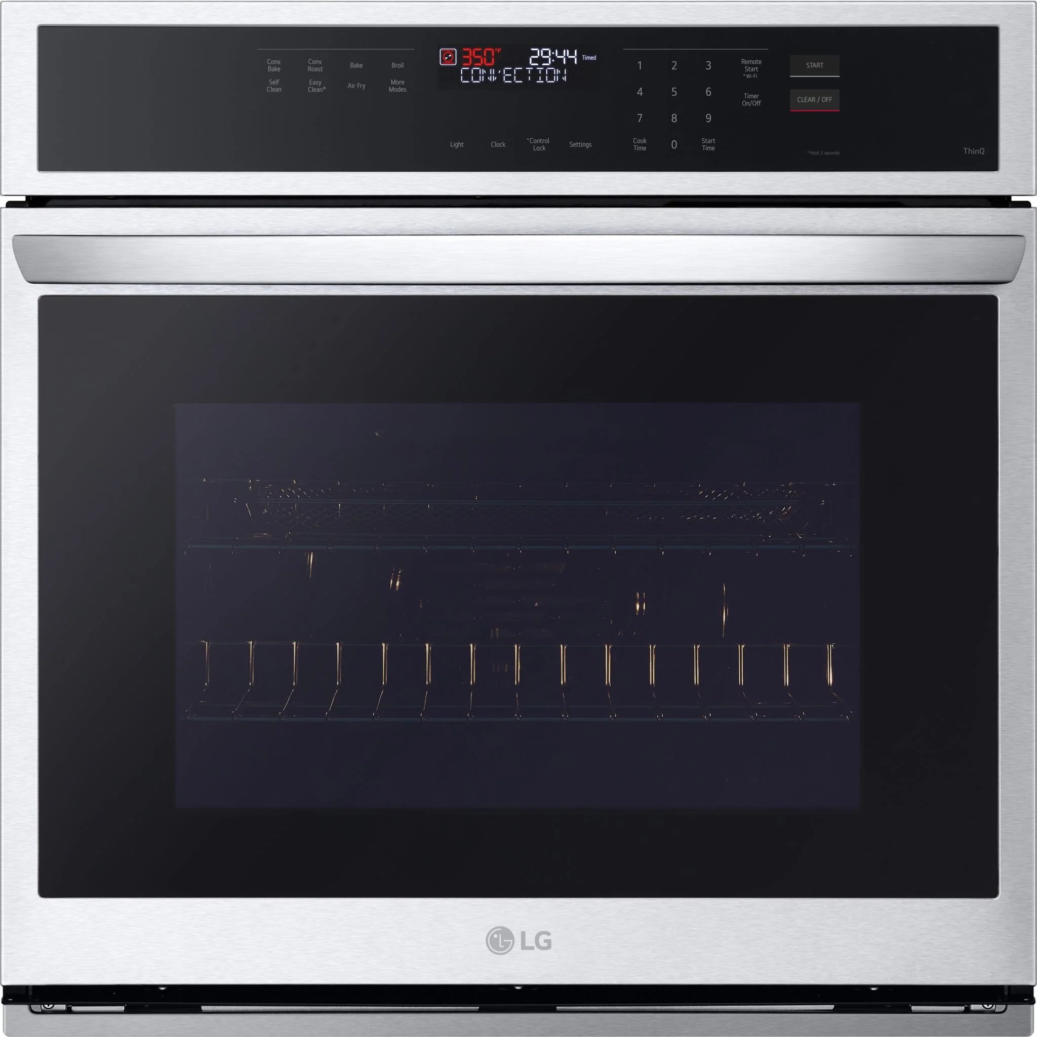LG 4.7 cu. ft. Smart Wall Oven with Convection and Air Fry - Stainless (WSEP4723F) - Image 2