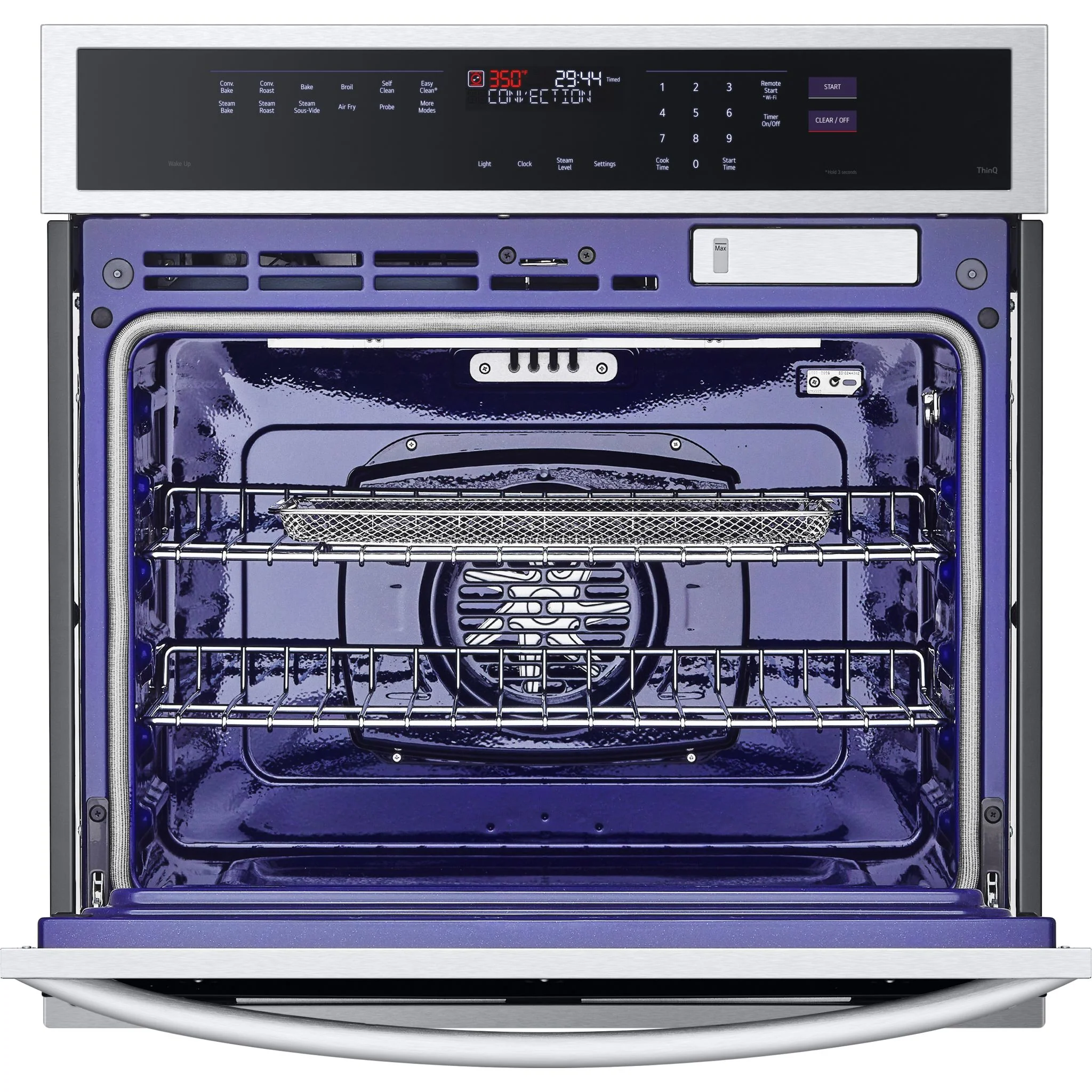 LG 4.7 cu. ft. Smart Wall Oven with InstaView®, True Convection, Air Fry, and Steam Sous Vide - Stainless (WSEP4727F) - Image 12