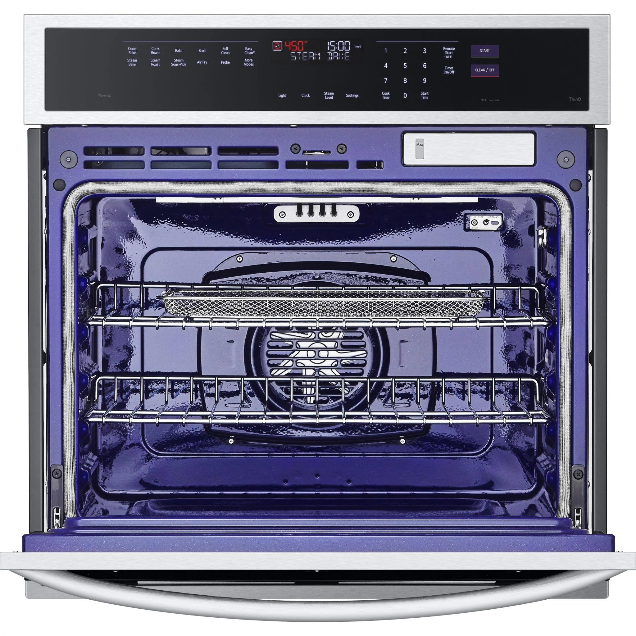 LG 4.7 cu. ft. Smart Wall Oven with InstaView®, True Convection, Air Fry, and Steam Sous Vide - Stainless (WSEP4727F) - Image 13