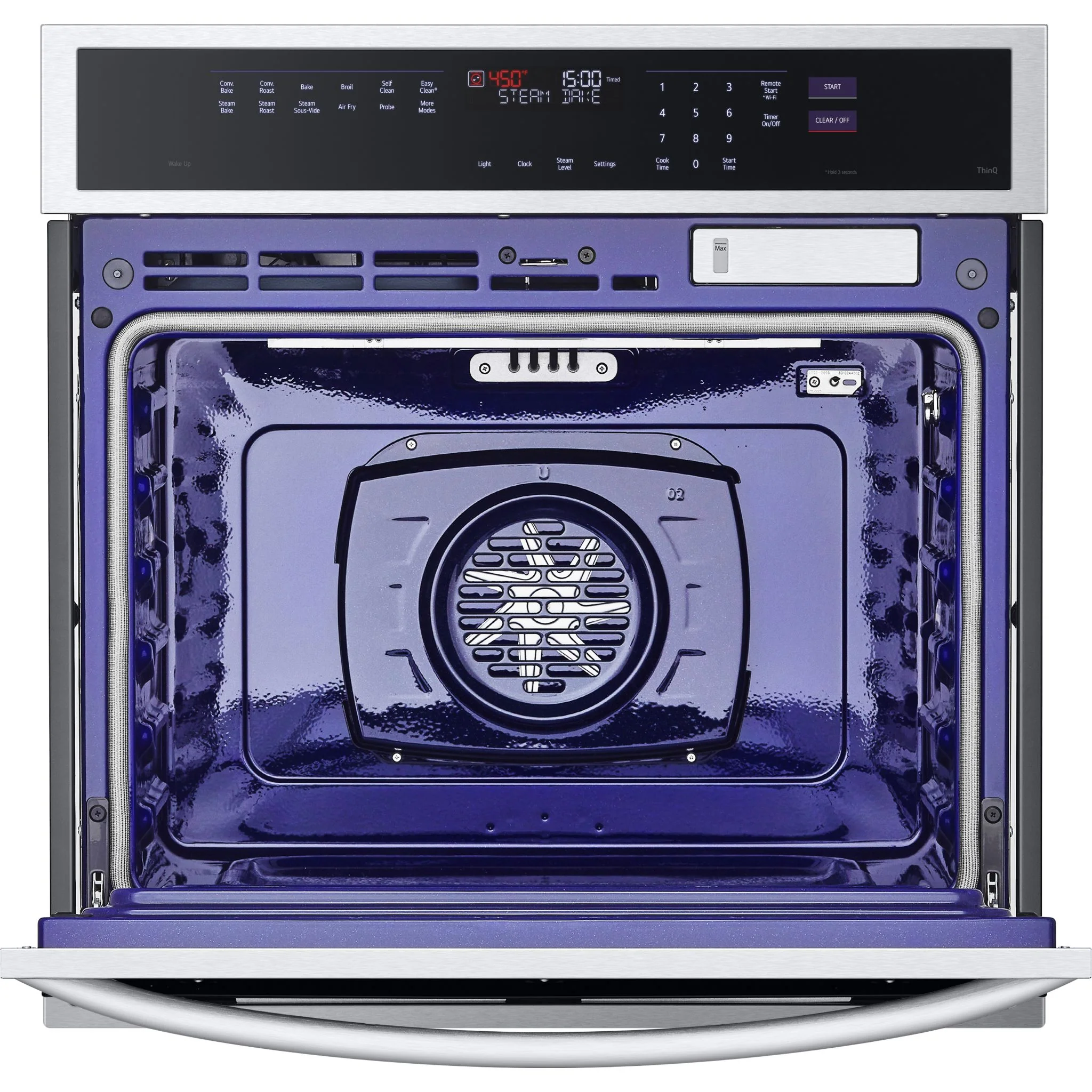 LG 4.7 cu. ft. Smart Wall Oven with InstaView®, True Convection, Air Fry, and Steam Sous Vide - Stainless (WSEP4727F) - Image 15