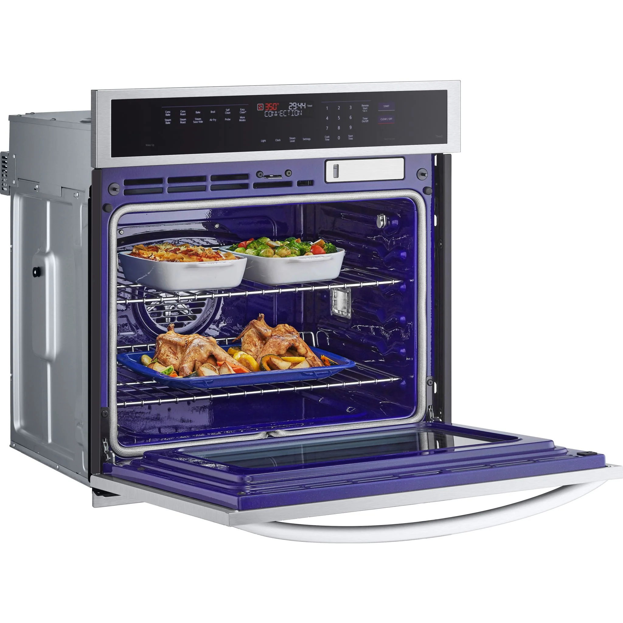 LG 4.7 cu. ft. Smart Wall Oven with InstaView®, True Convection, Air Fry, and Steam Sous Vide - Stainless (WSEP4727F) - Image 18