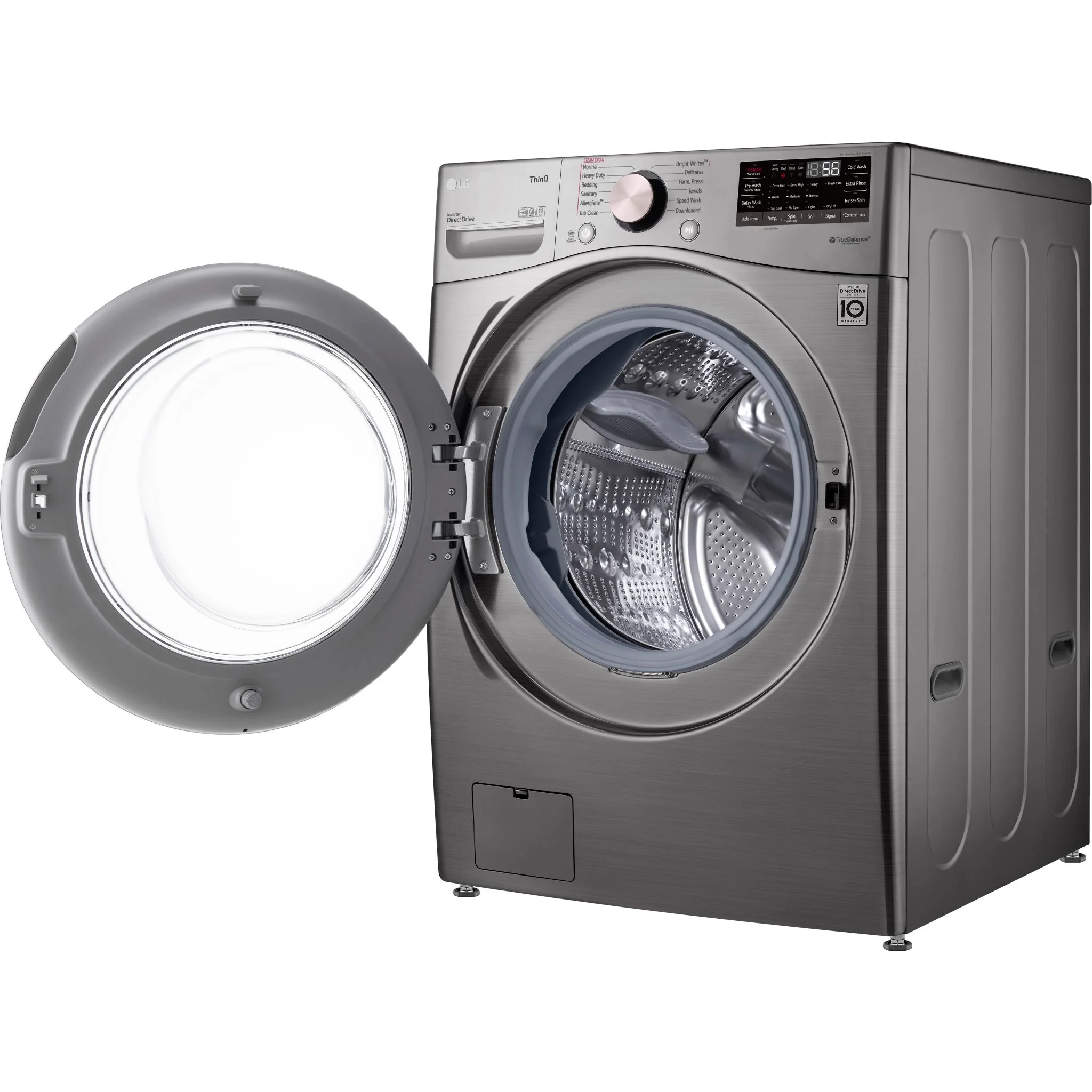 LG 5.2 cu.ft. Ultra Large Capacity Front Load Washer with AI DD™ - Graphite Steel VCM (WM3850HVA) - Image 3