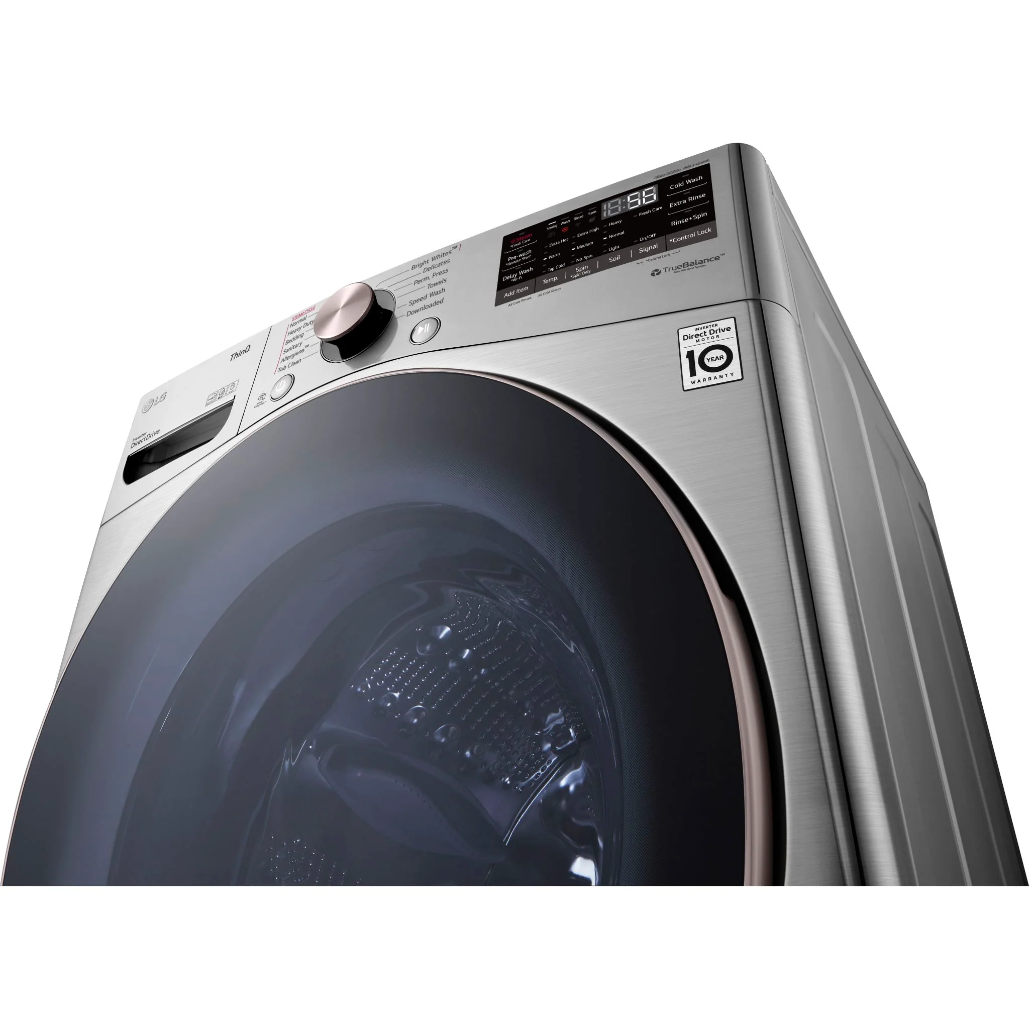 LG 5.2 cu.ft. Ultra Large Capacity Front Load Washer with AI DD™ - Graphite Steel VCM (WM3850HVA) - Image 6