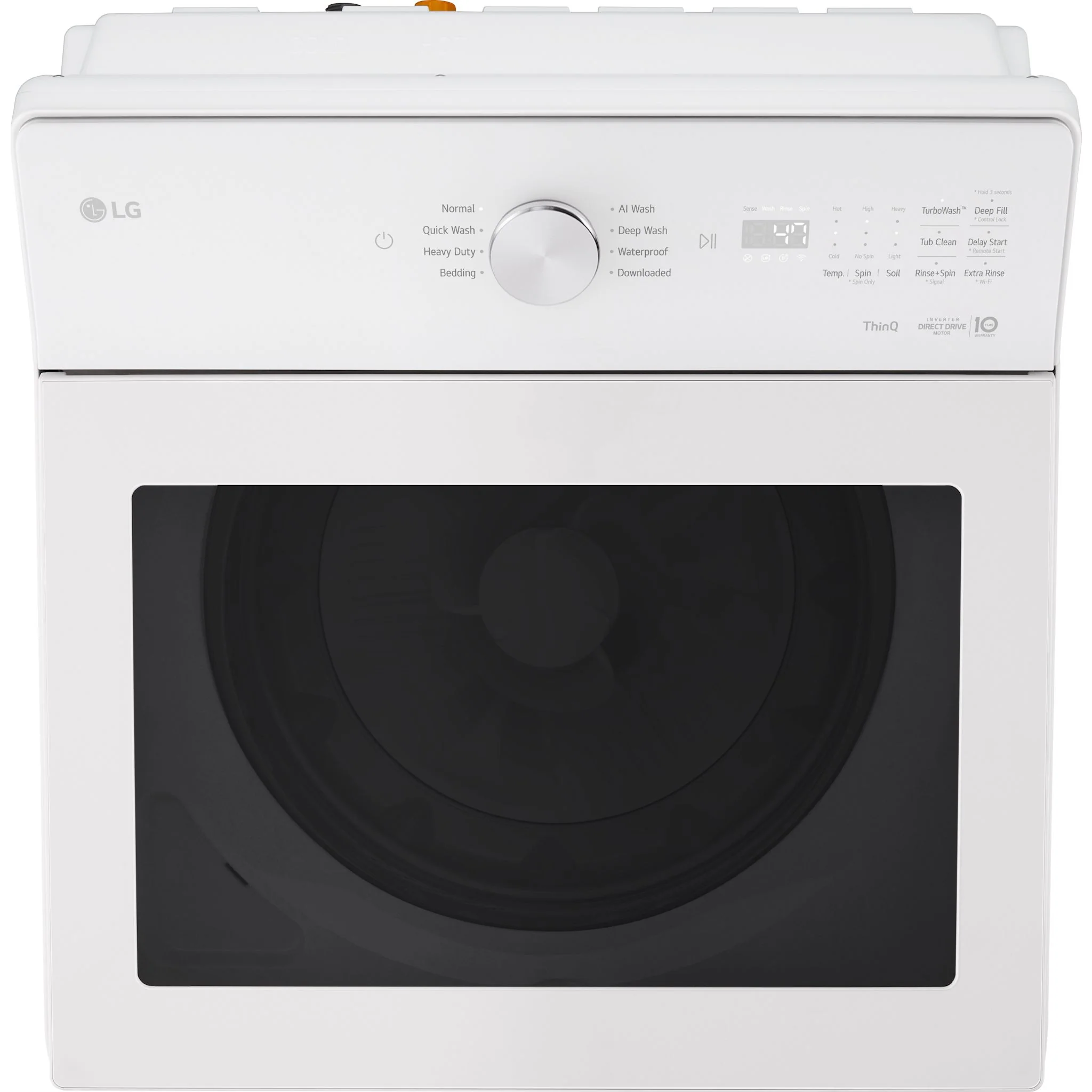 LG 5.6 cu.ft Large Capacity Top Load Washer with EasyUnload™ - White (WT8205CW) - Image 3