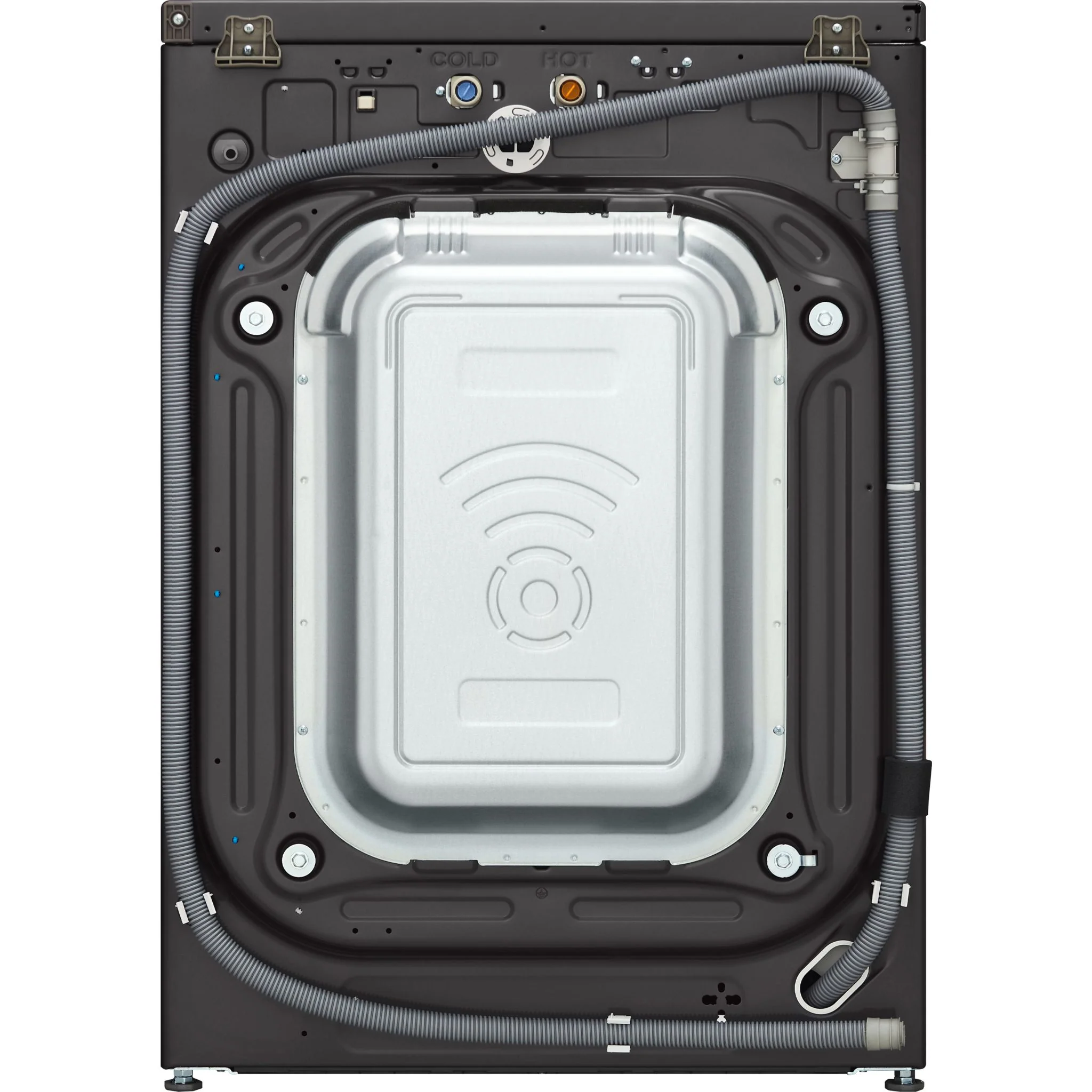 LG 5.7 cu.ft All-in-One WashComboTM with Heat Pump - Black Steel (WM6998HBA) - Image 13