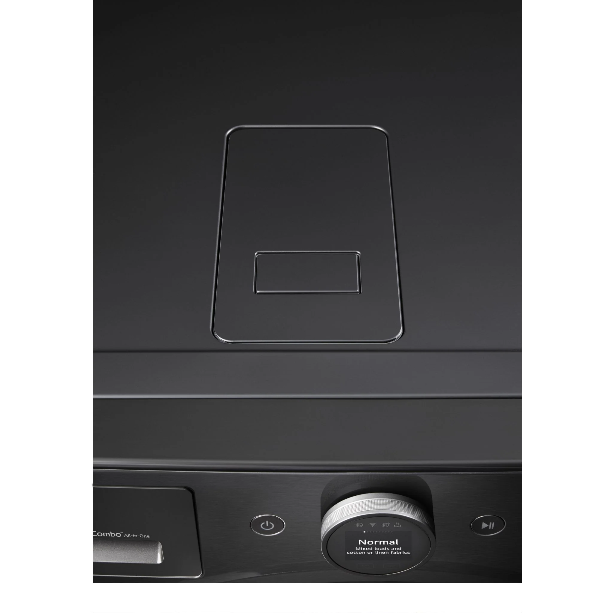 LG 5.7 cu.ft All-in-One WashComboTM with Heat Pump - Black Steel (WM6998HBA) - Image 6