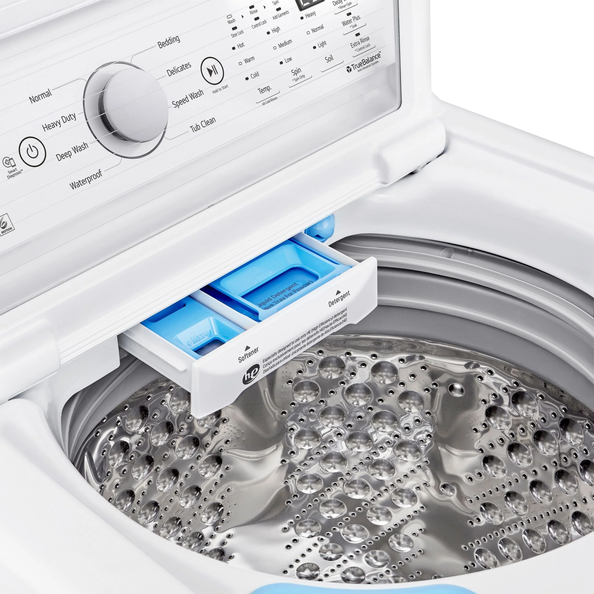 LG 5.8 cu. ft. Capacity Top Load Washer - White (WT7150CW) - Image 5