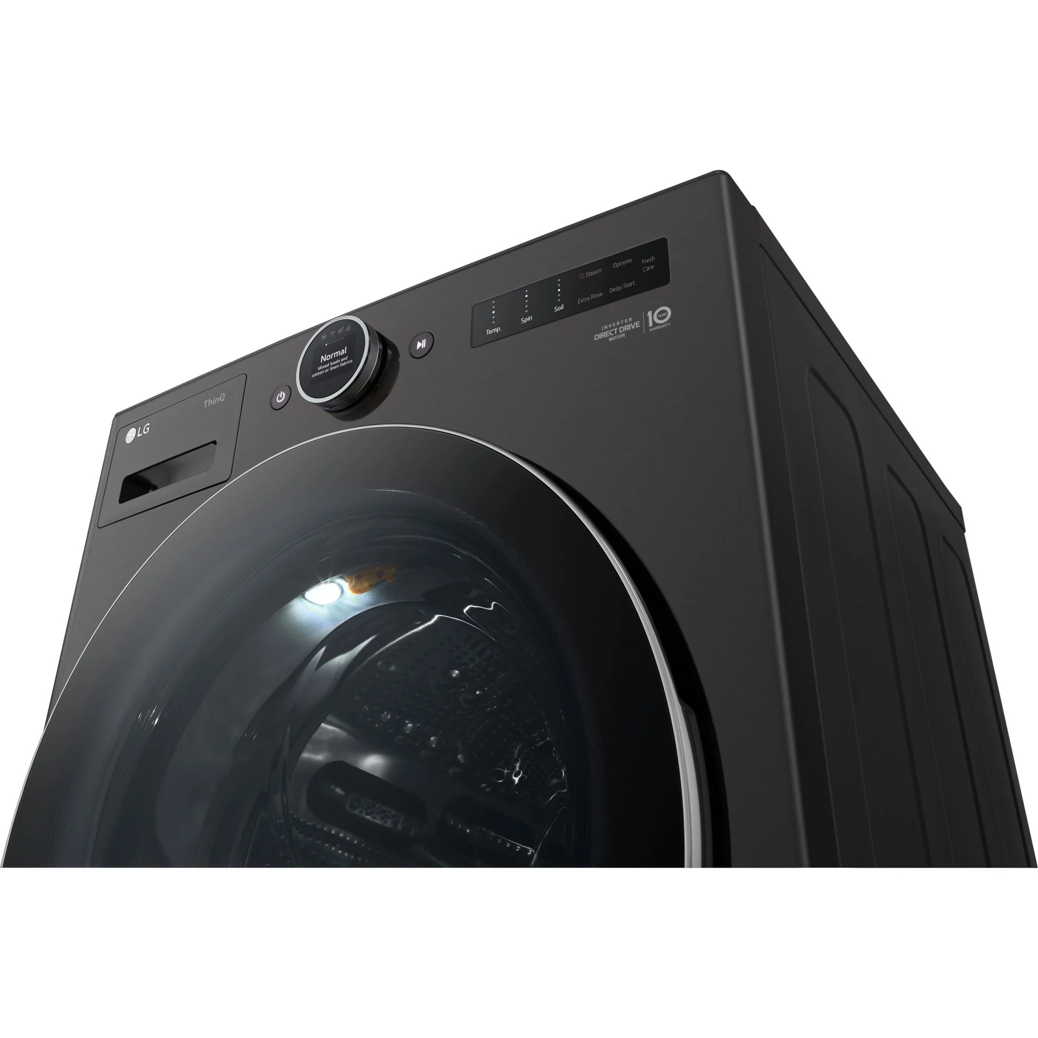 LG 5.8 cu. ft. Front Load Washer with AI DD™ 2.0 and LCD Knob - Black Steel (WM6700HBA) - Image 14
