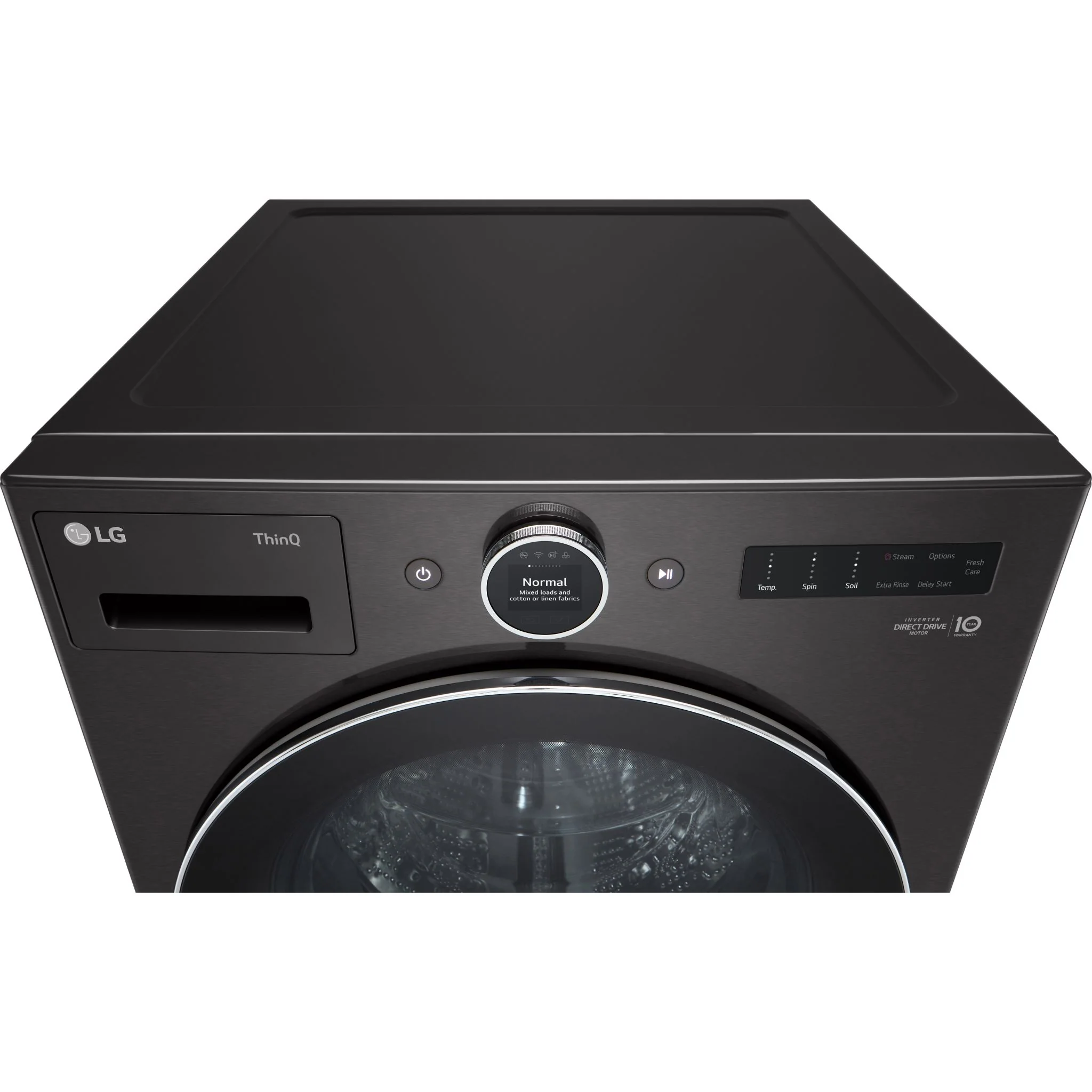 LG 5.8 cu. ft. Front Load Washer with AI DD™ 2.0 and LCD Knob - Black Steel (WM6700HBA) - Image 16