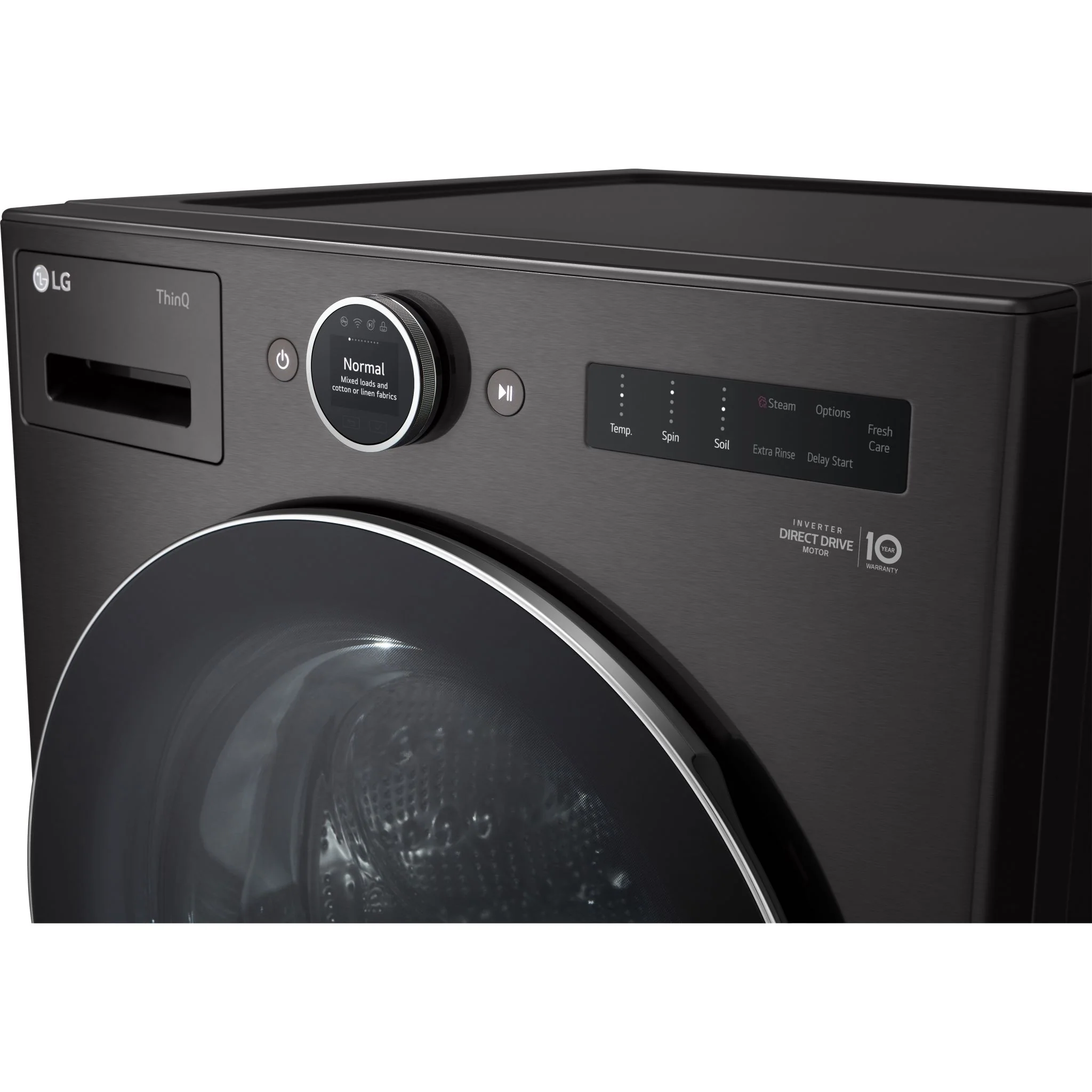 LG 5.8 cu. ft. Front Load Washer with AI DD™ 2.0 and LCD Knob - Black Steel (WM6700HBA) - Image 17