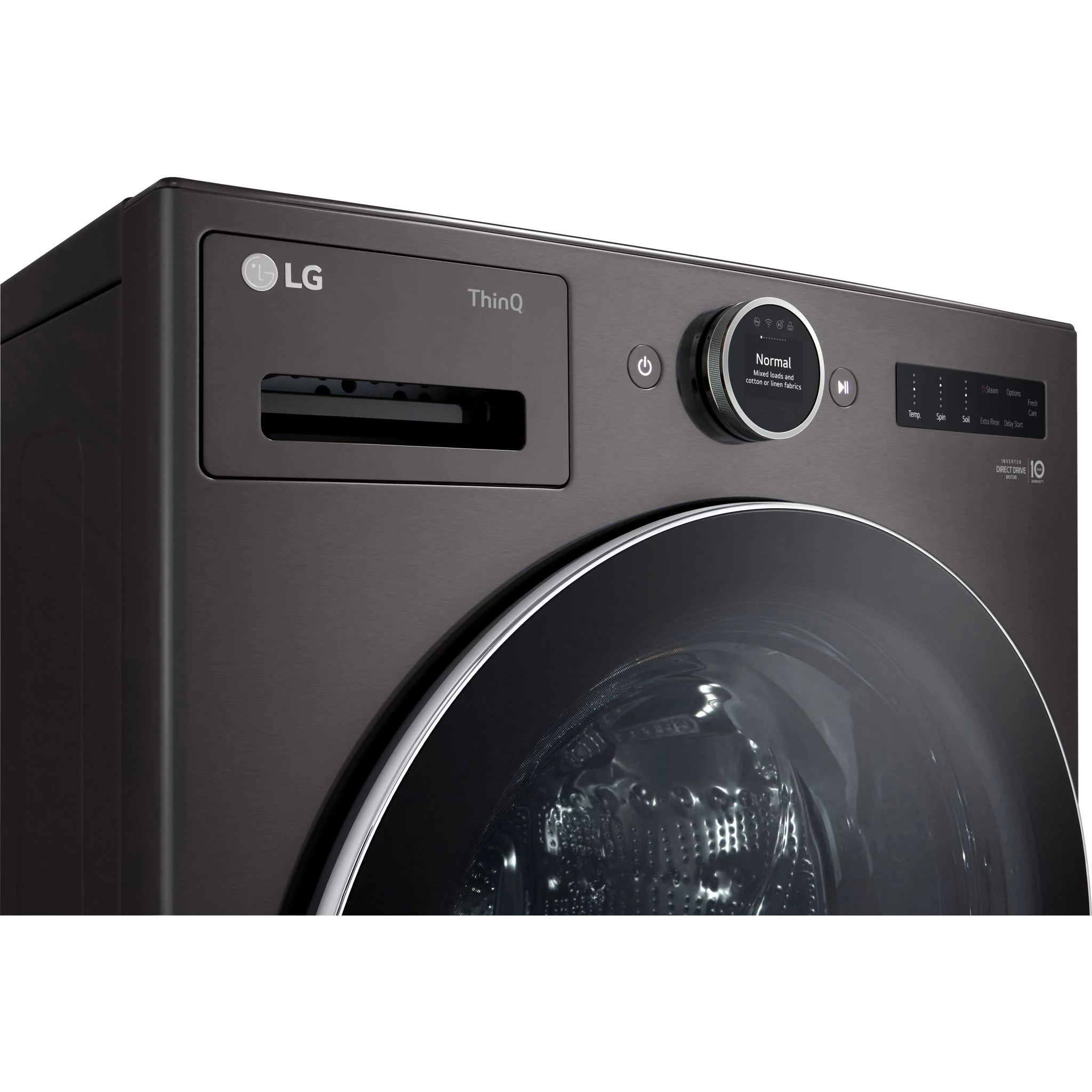 LG 5.8 cu. ft. Front Load Washer with AI DD™ 2.0 and LCD Knob - Black Steel (WM6700HBA) - Image 19