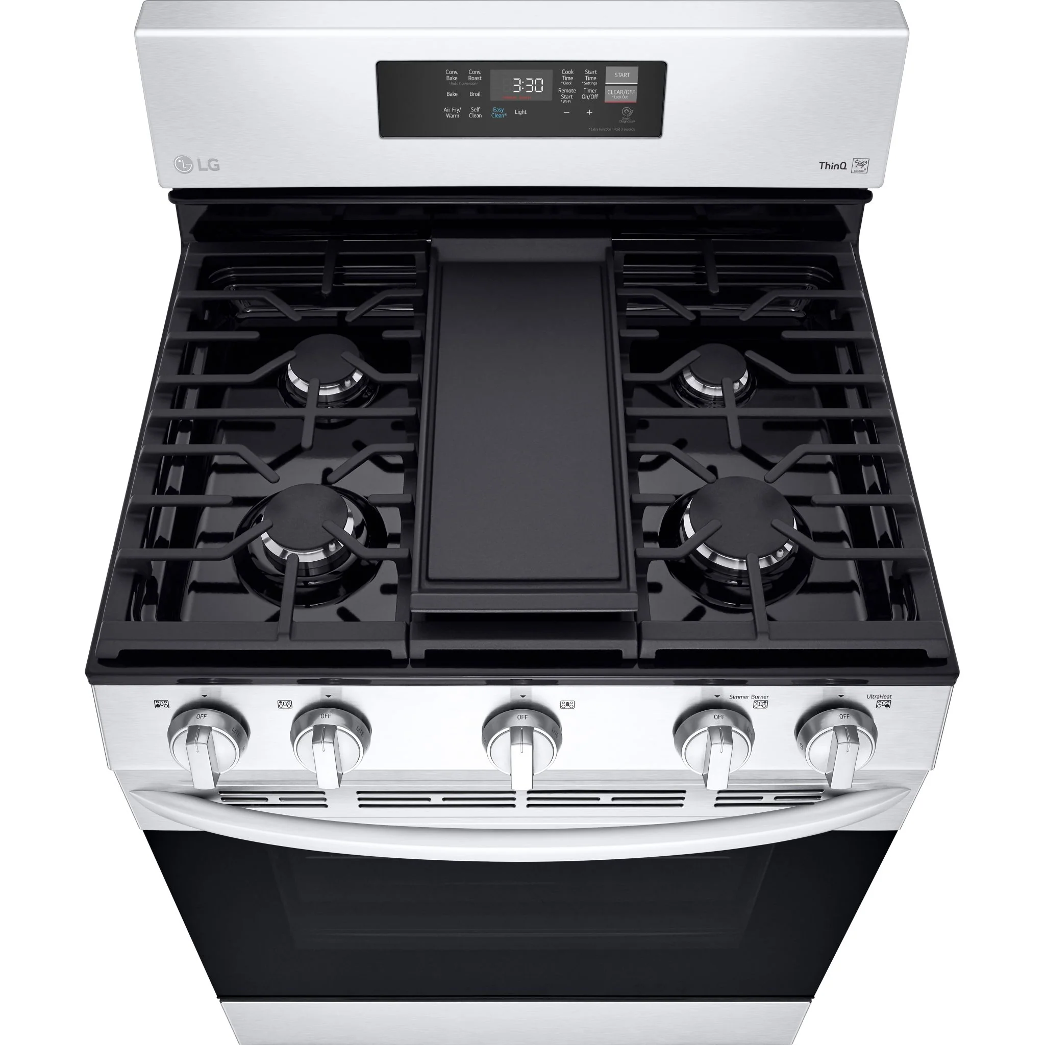 LG 5.8 cu ft. Smart Wi-Fi Enabled Fan Convection Gas Range with Air Fry & EasyClean - Stainless (LRGL5823S) - Image 8