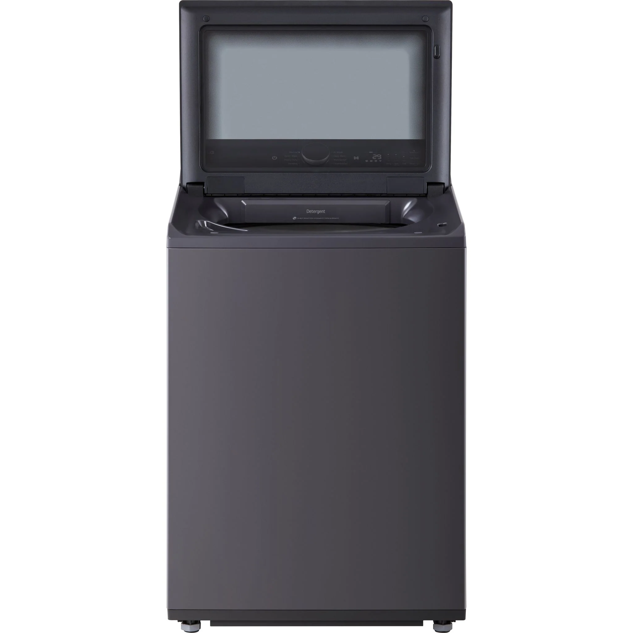 LG 6.1 cu.ft Mega Capacity with EasyUnload™ - Matt Black (WT8405CB) - Image 2