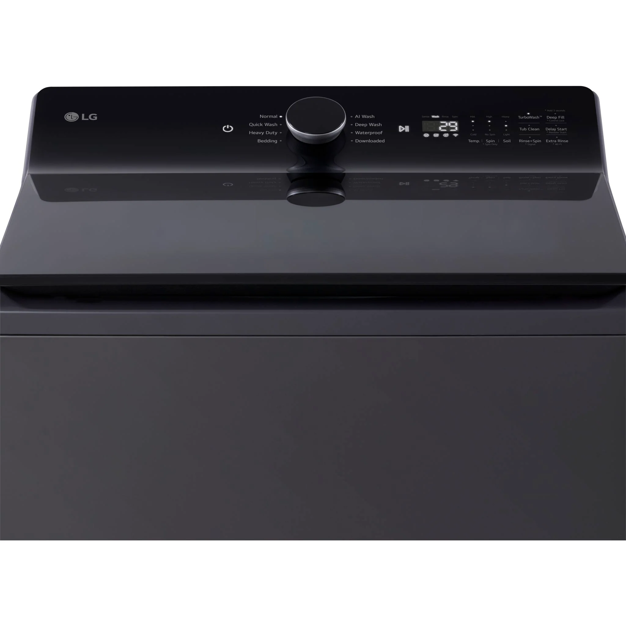 LG 6.1 cu.ft Mega Capacity with EasyUnload™ - Matt Black (WT8405CB) - Image 4