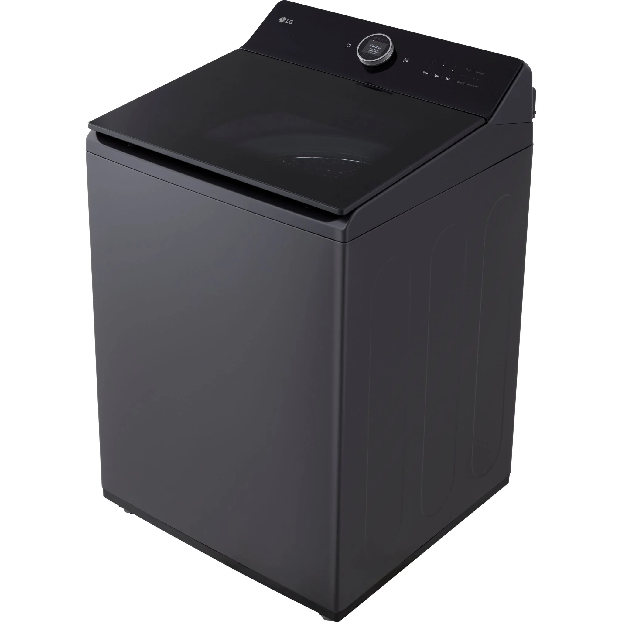 LG 6.3 cu.ft Mega Capacity Top loader with ezDispense™ - Matt Black (WT8600CB) - Image 2