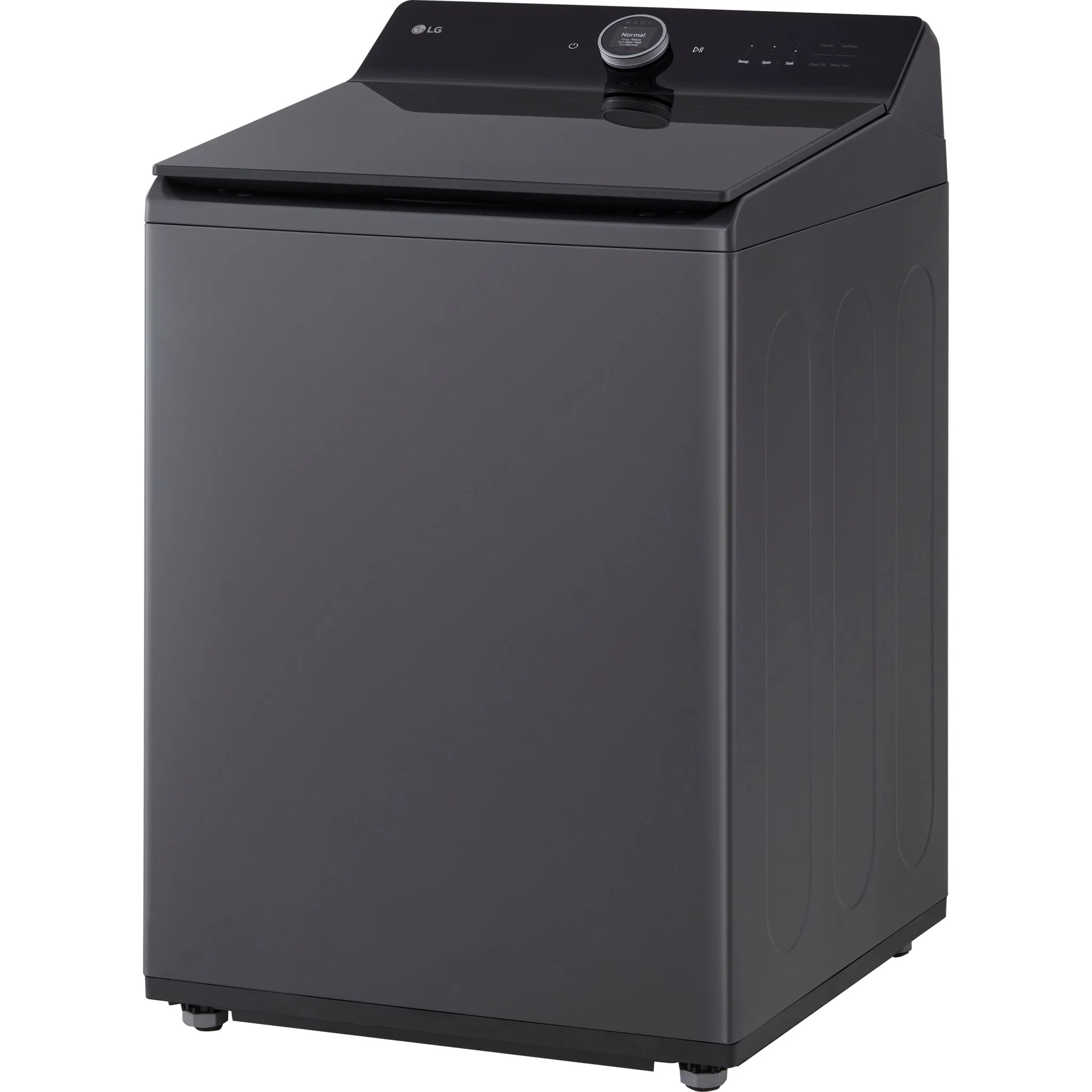 LG 6.3 cu.ft Mega Capacity Top loader with ezDispense™ - Matt Black (WT8600CB) - Image 4