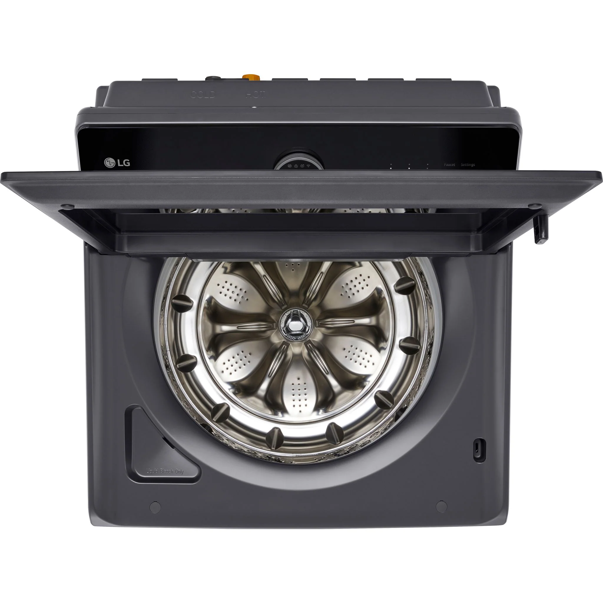 LG 6.3 cu.ft Mega Capacity Top loader with ezDispense™ - Matt Black (WT8600CB) - Image 6