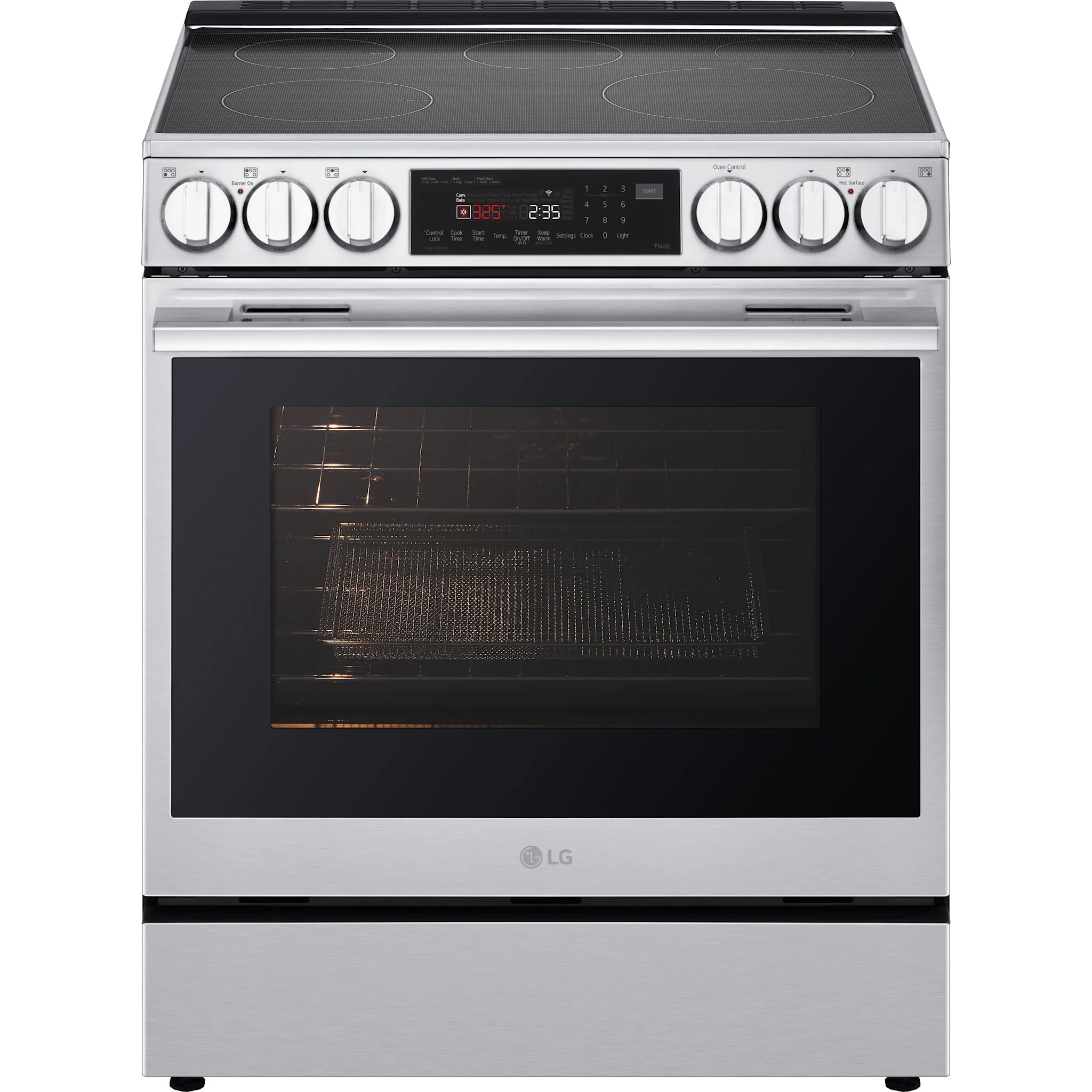 LG 6.3 cu. ft. Smart Induction Slide-In Range with InstaView®, ProBake Convection®, Air Fry, and Air Sous Vide - Stainles Steel (LSIL6336XE) - Image 2