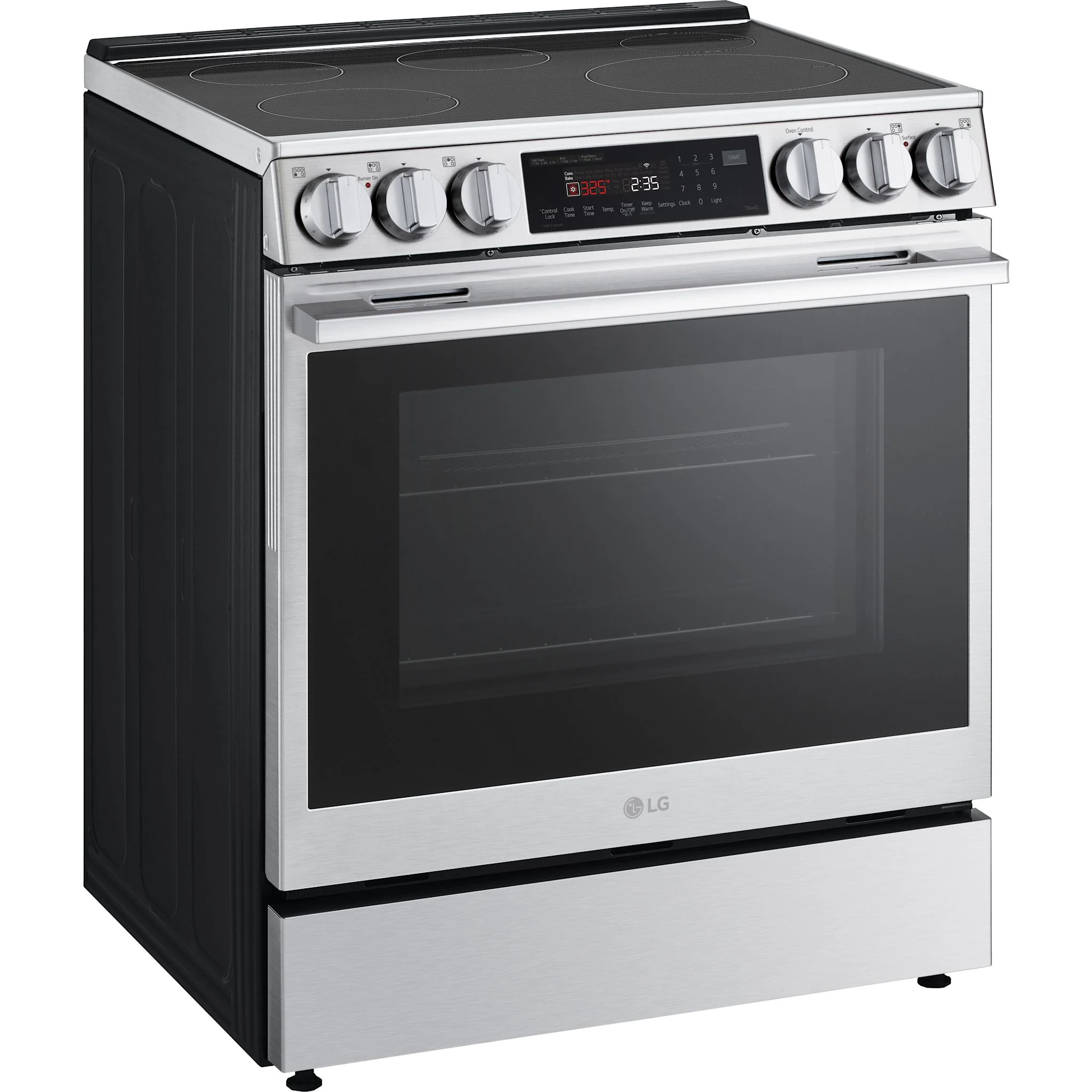 LG 6.3 cu. ft. Smart Induction Slide-In Range with InstaView®, ProBake Convection®, Air Fry, and Air Sous Vide - Stainles Steel (LSIL6336XE) - Image 4