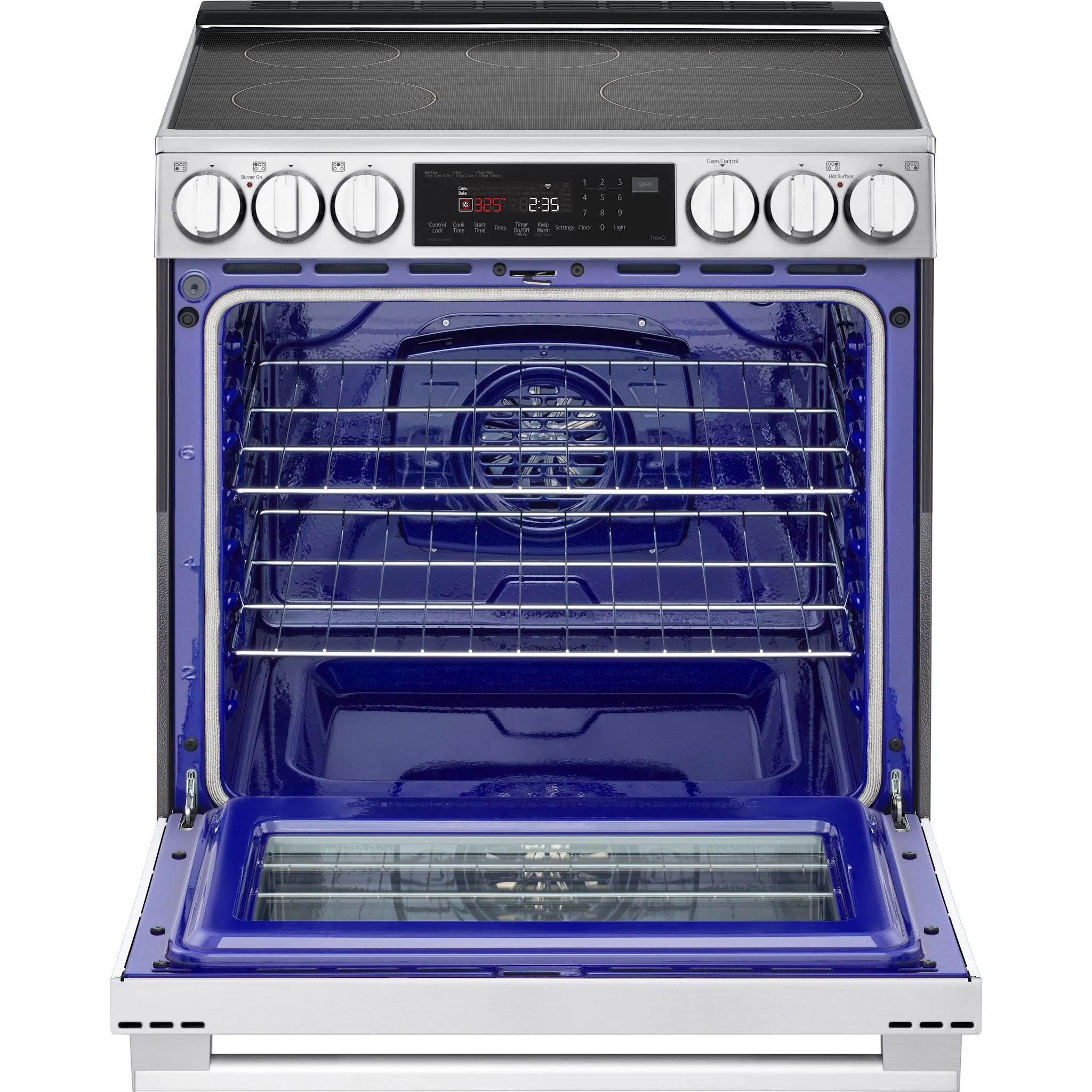 LG 6.3 cu. ft. Smart Induction Slide-In Range with InstaView®, ProBake Convection®, Air Fry, and Air Sous Vide - Stainles Steel (LSIL6336XE) - Image 8