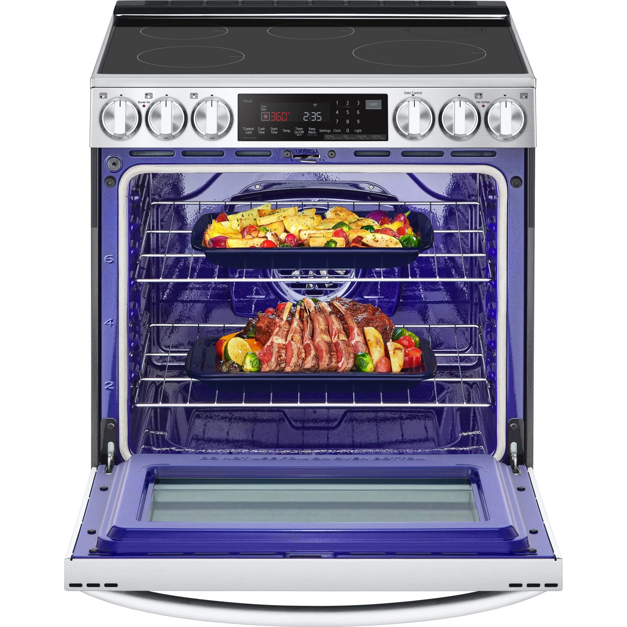 LG 6.3 cu. ft. Smart Induction Slide-in Range with InstaView®, ProBake Convection®, Air Fry, and Air Sous Vide - Stainless (LSIL6336F) - Image 12