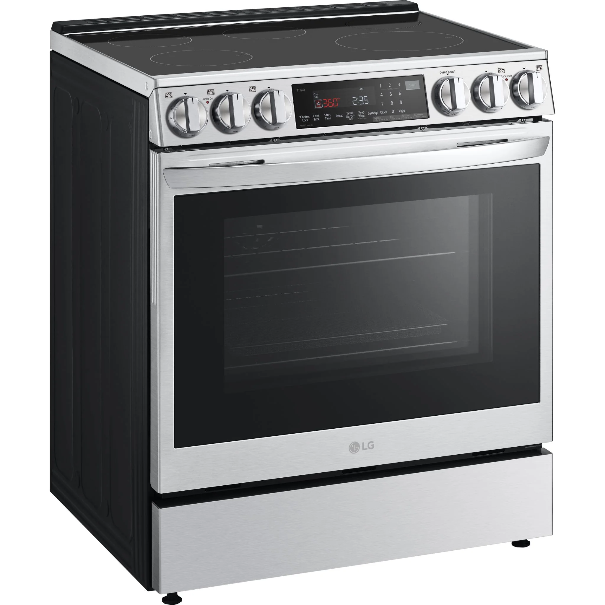 LG 6.3 cu. ft. Smart Induction Slide-in Range with InstaView®, ProBake Convection®, Air Fry, and Air Sous Vide - Stainless (LSIL6336F) - Image 3