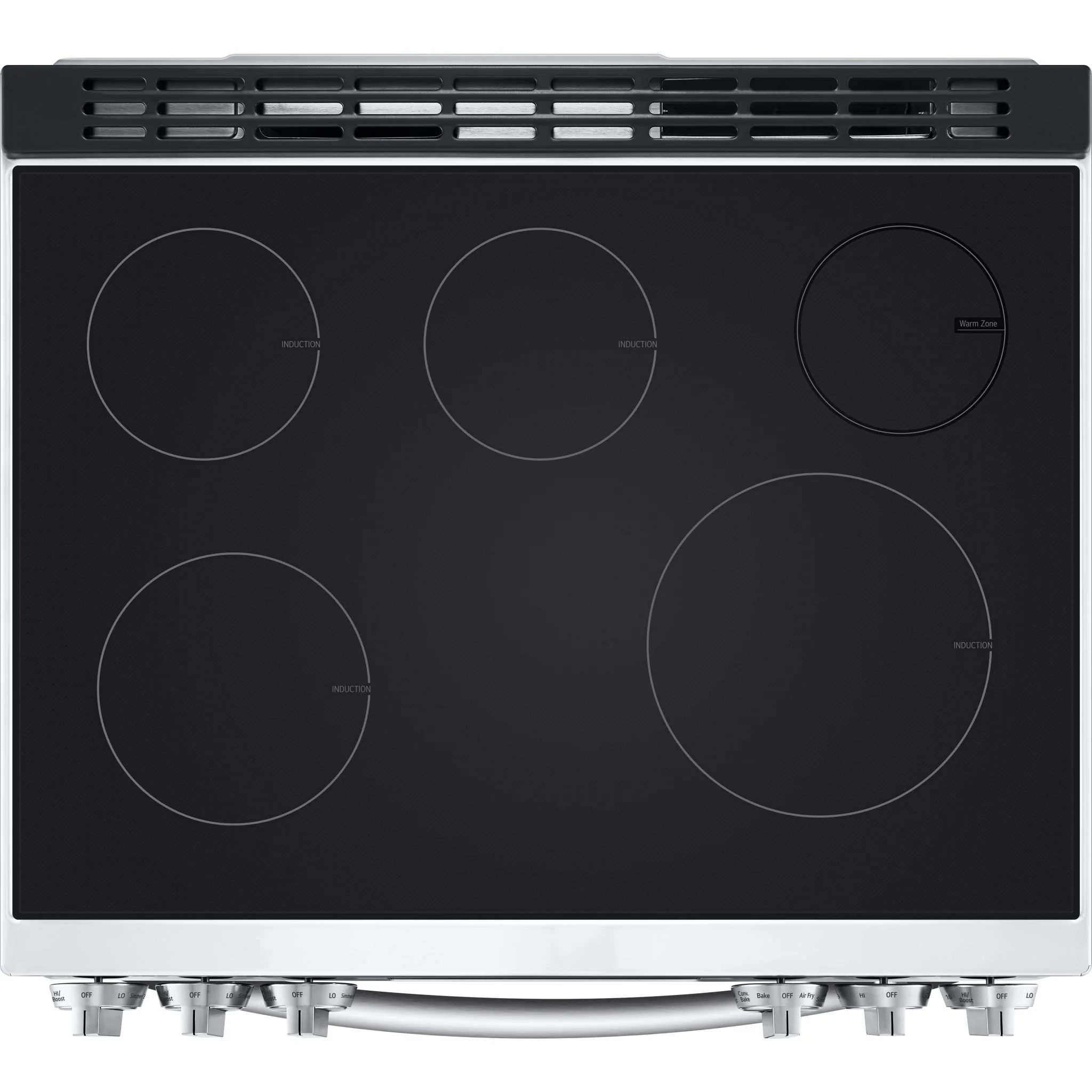 LG 6.3 cu. ft. Smart Induction Slide-in Range with InstaView®, ProBake Convection®, Air Fry, and Air Sous Vide - Stainless (LSIL6336F) - Image 6