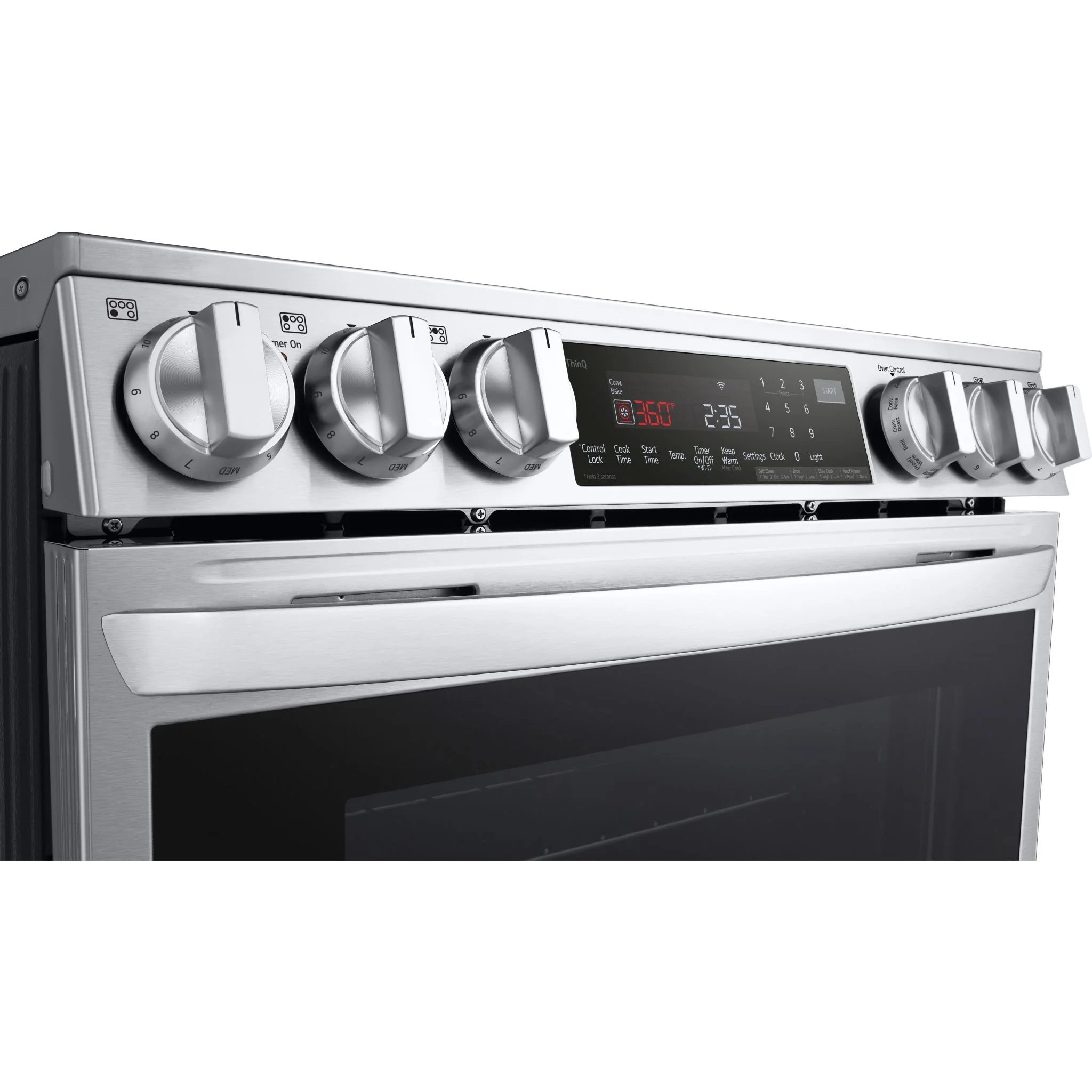 LG 6.3 cu. ft. Smart Induction Slide-in Range with InstaView®, ProBake Convection®, Air Fry, and Air Sous Vide - Stainless (LSIL6336F) - Image 9