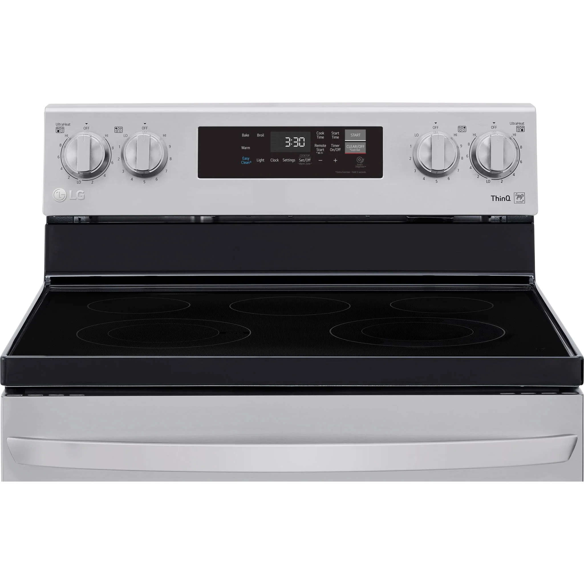 LG 6.3 cu ft. Smart Wi-Fi Enabled Electric Range with EasyClean - Stainless (LREL6321S) - Image 6