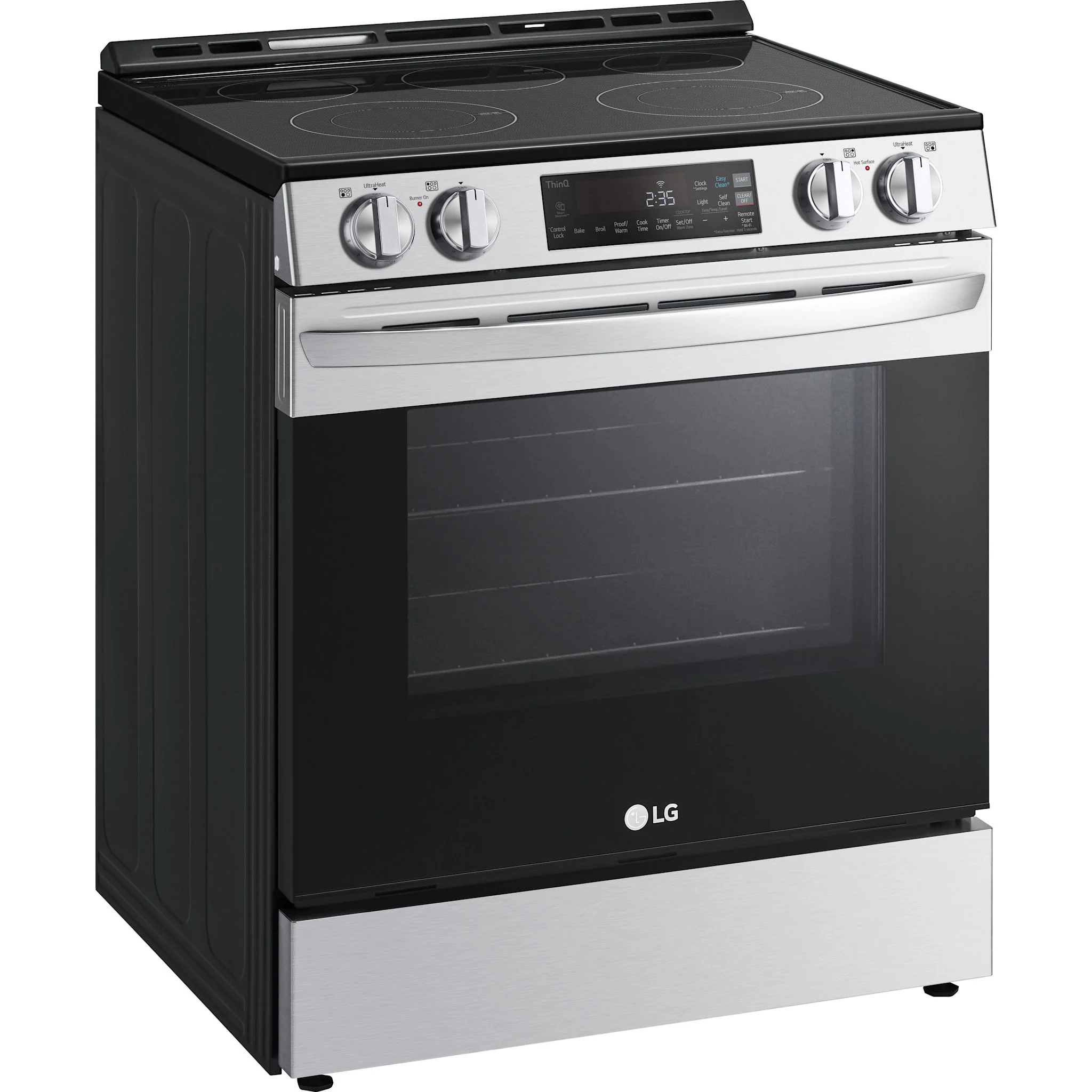 LG 6.3 cu ft. Smart Wi-Fi Enabled Electric Slide-in Range with EasyClean - Stainless (LSEL6331F) - Image 2