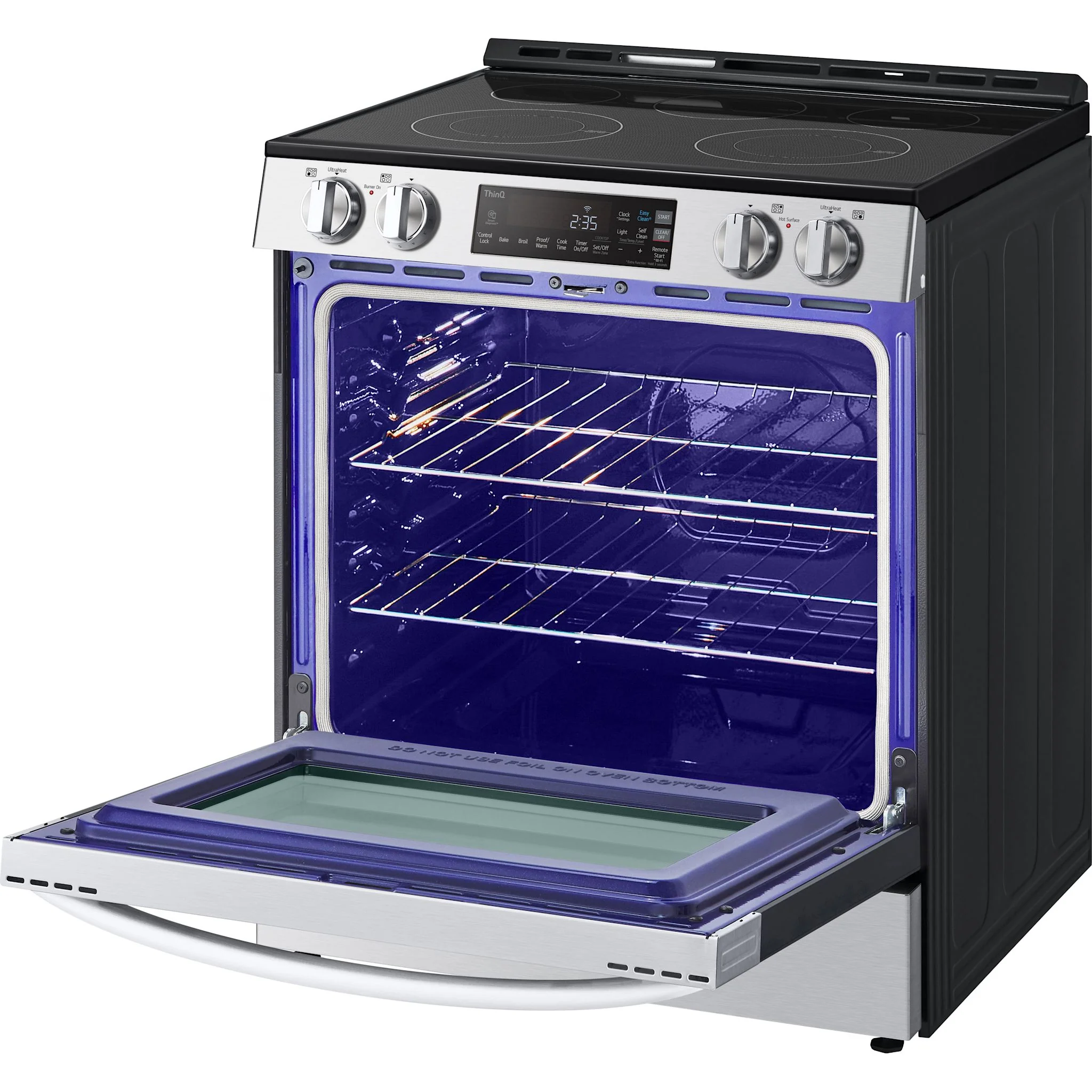 LG 6.3 cu ft. Smart Wi-Fi Enabled Electric Slide-in Range with EasyClean - Stainless (LSEL6331F) - Image 6