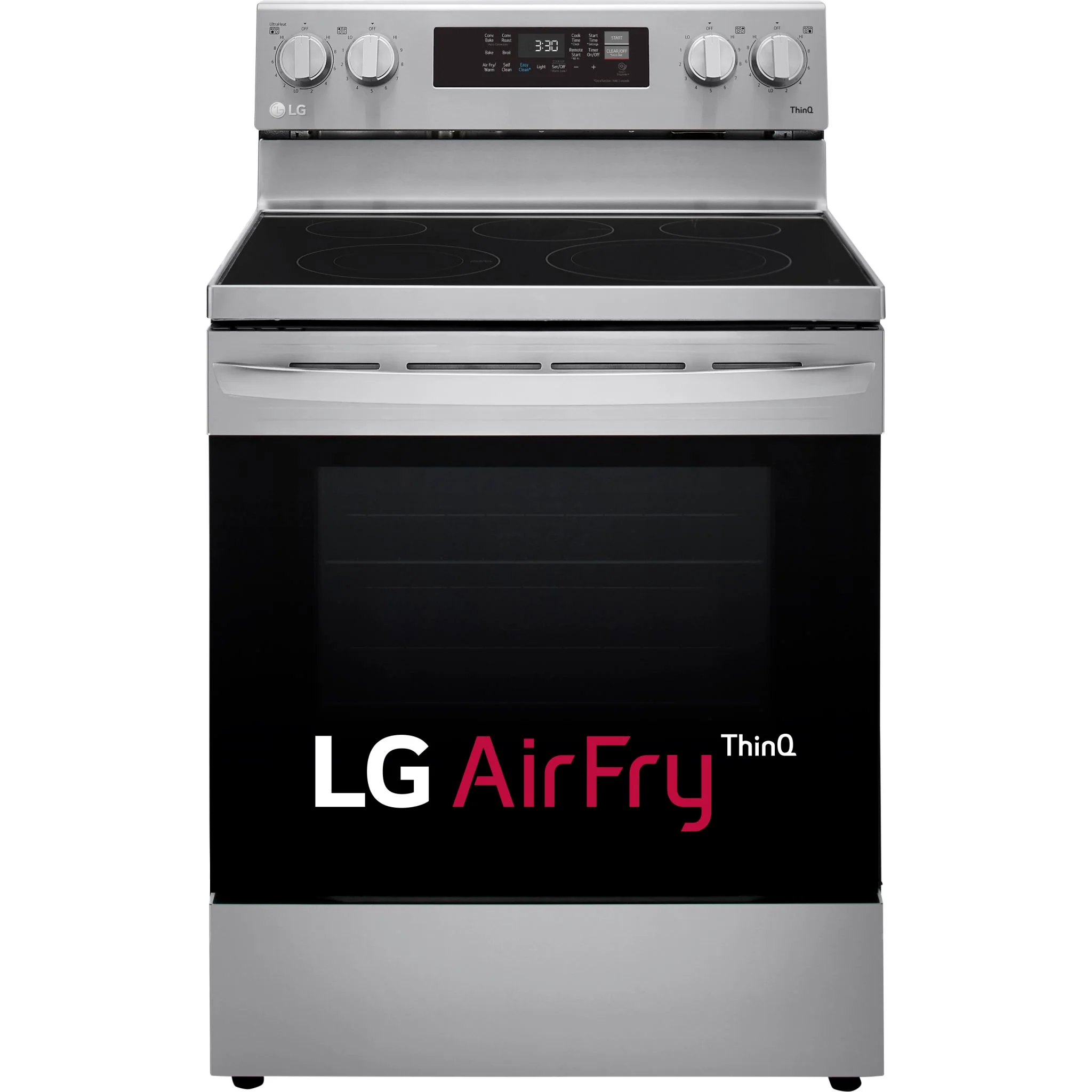 LG 6.3 cu ft. Smart Wi-Fi Enabled Fan Convection Electric Range with Air Fry & EasyClean - Stainless (LREL6323S) - Image 11