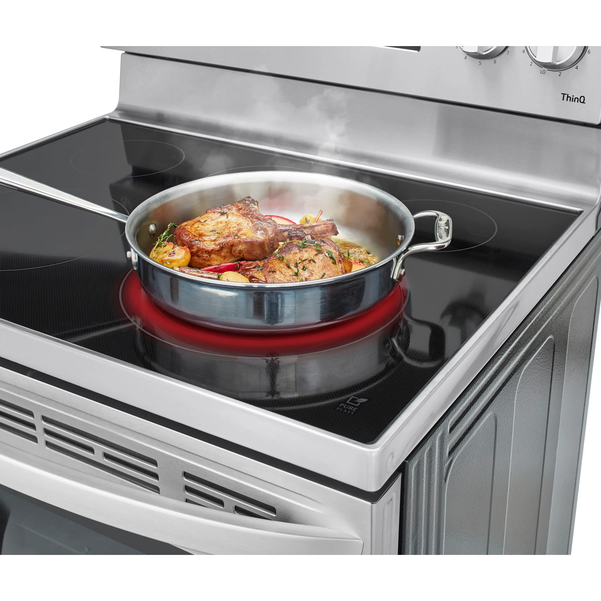 LG 6.3 cu ft. Smart Wi-Fi Enabled Fan Convection Electric Range with Air Fry & EasyClean - Stainless (LREL6323S) - Image 15