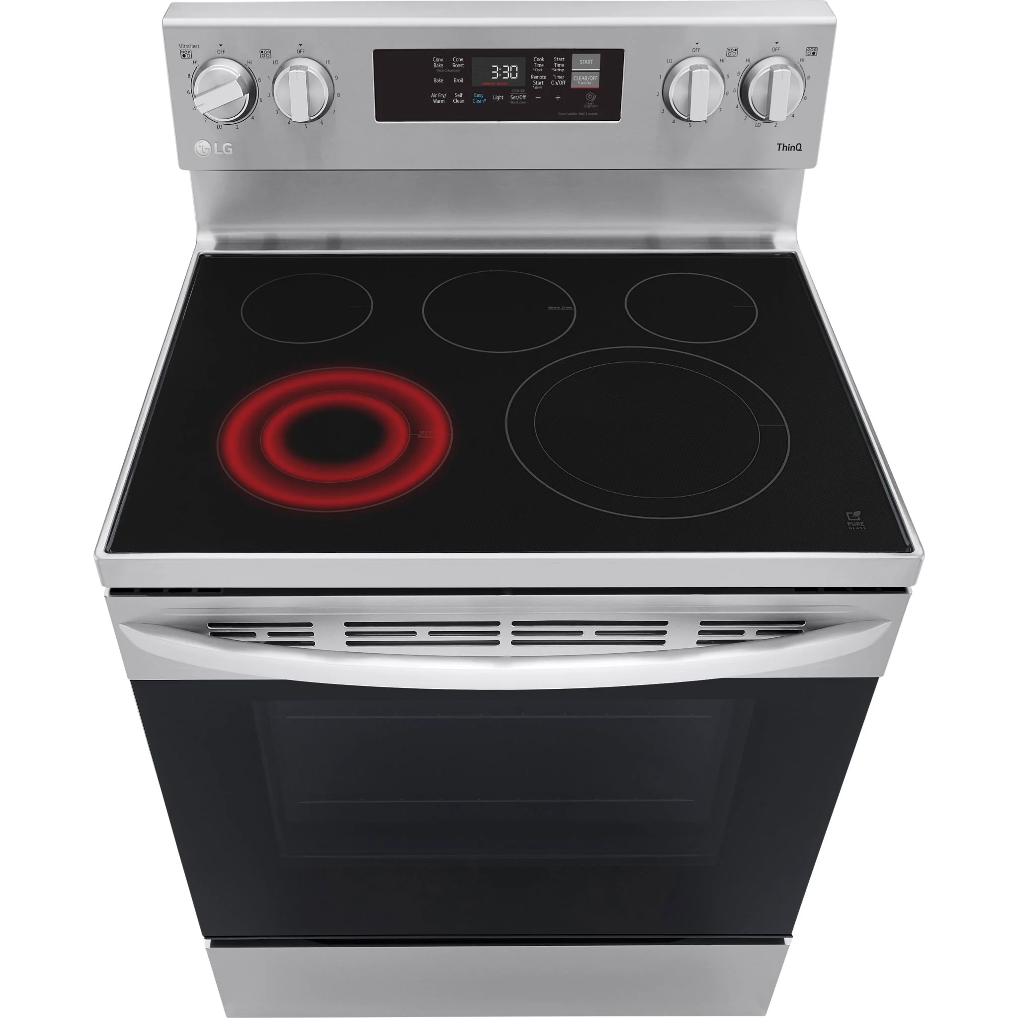 LG 6.3 cu ft. Smart Wi-Fi Enabled Fan Convection Electric Range with Air Fry & EasyClean - Stainless (LREL6323S) - Image 17