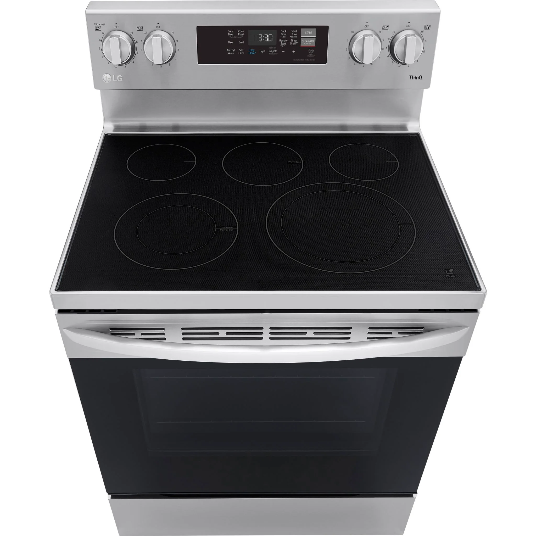 LG 6.3 cu ft. Smart Wi-Fi Enabled Fan Convection Electric Range with Air Fry & EasyClean - Stainless (LREL6323S) - Image 18