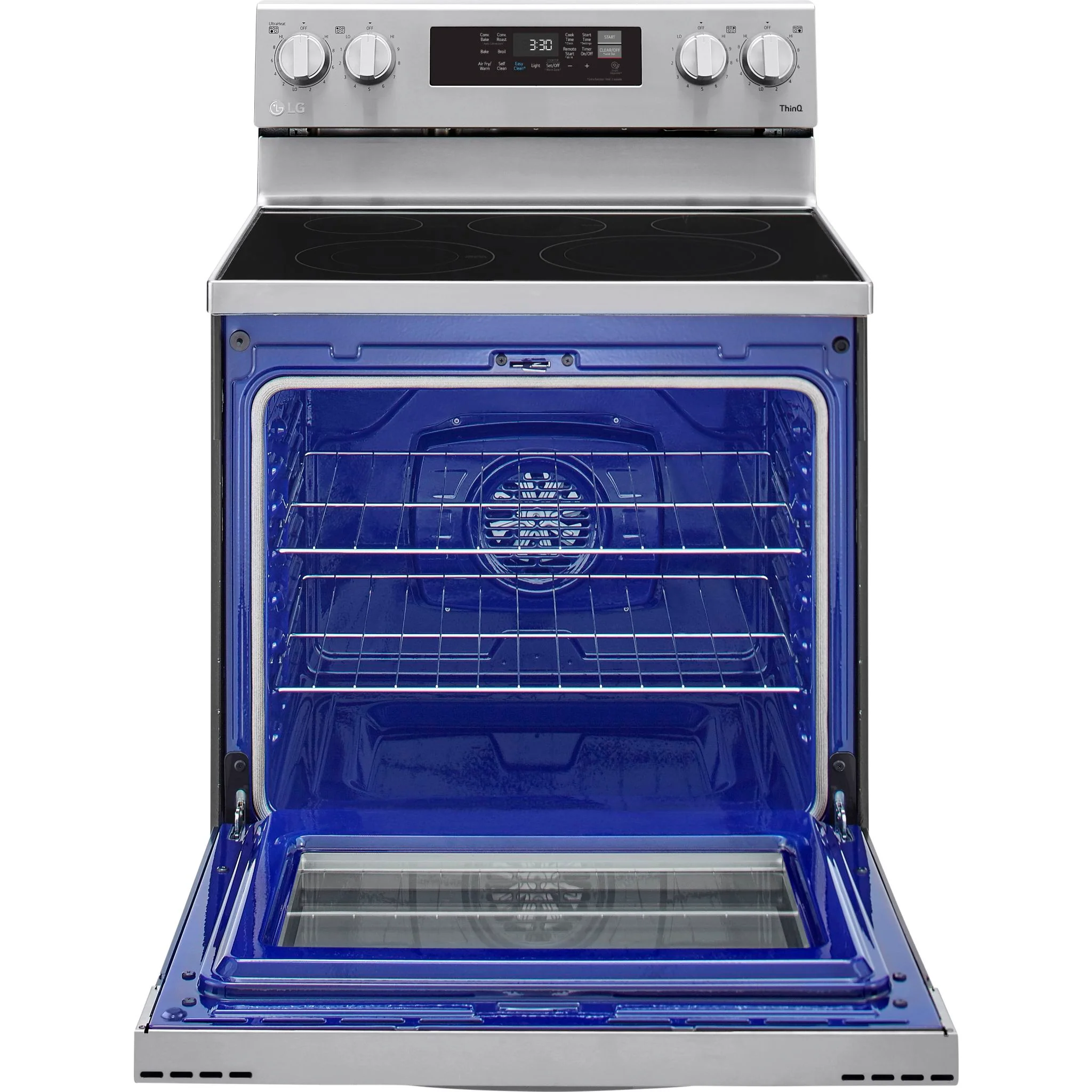 LG 6.3 cu ft. Smart Wi-Fi Enabled Fan Convection Electric Range with Air Fry & EasyClean - Stainless (LREL6323S) - Image 19